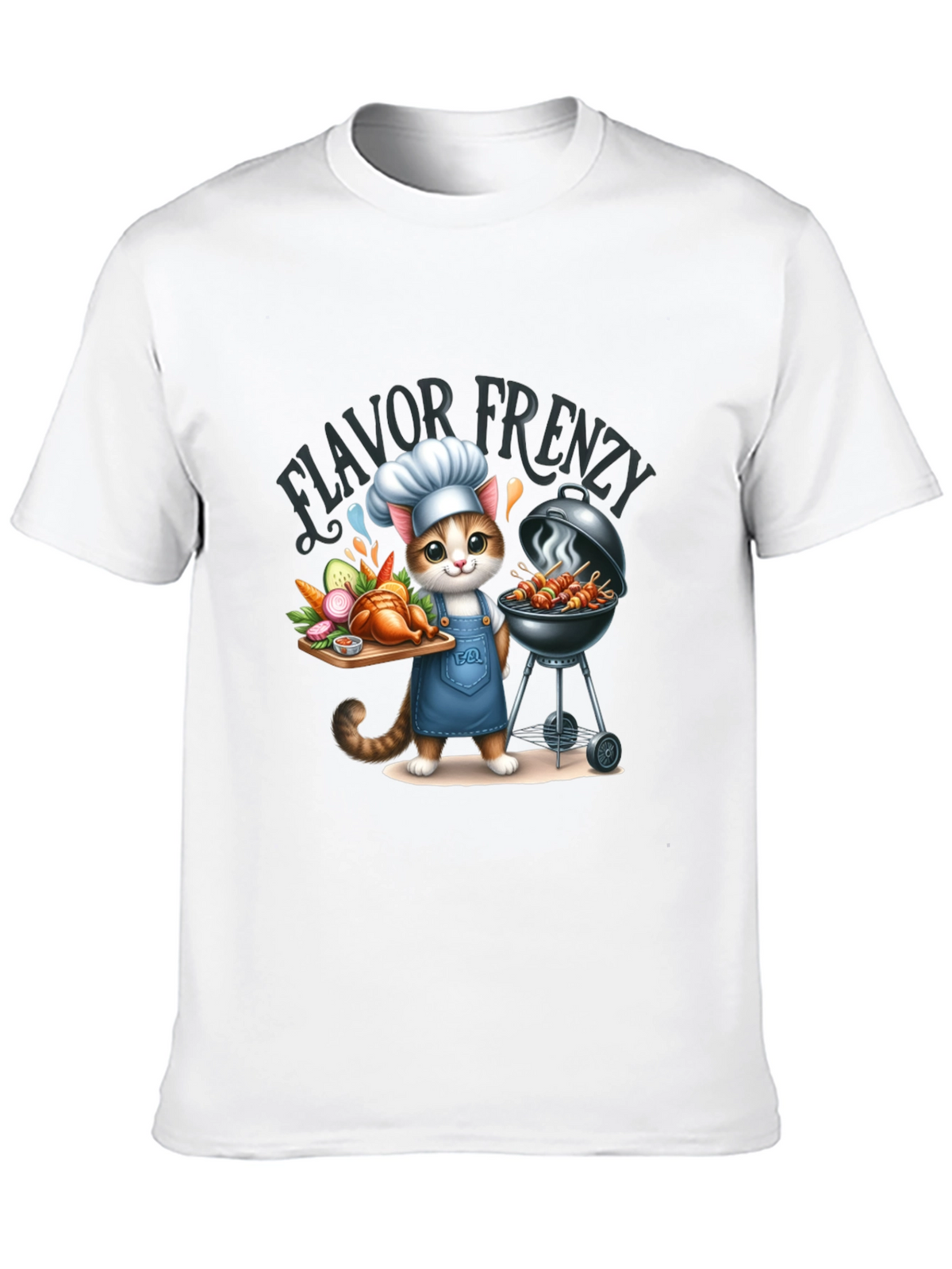 Flavor Frenzy Cat Chef T-Shirt