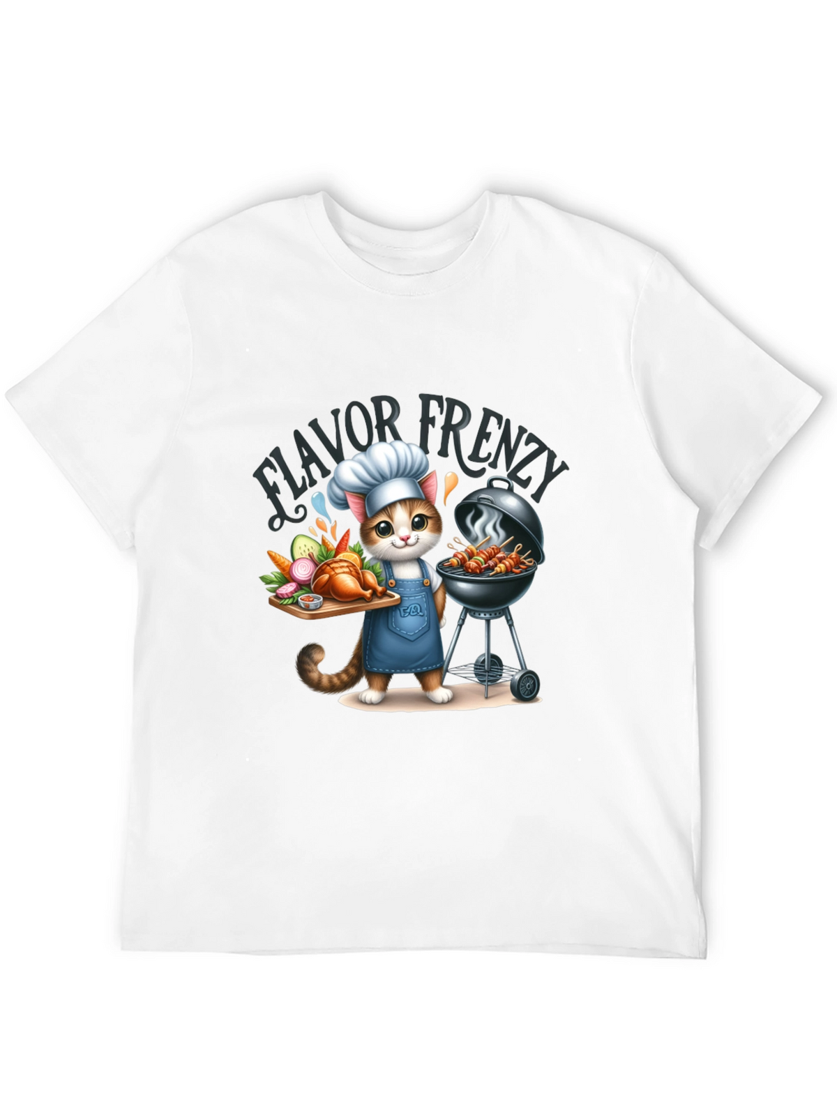 Flavor Frenzy Cat Chef T-Shirt