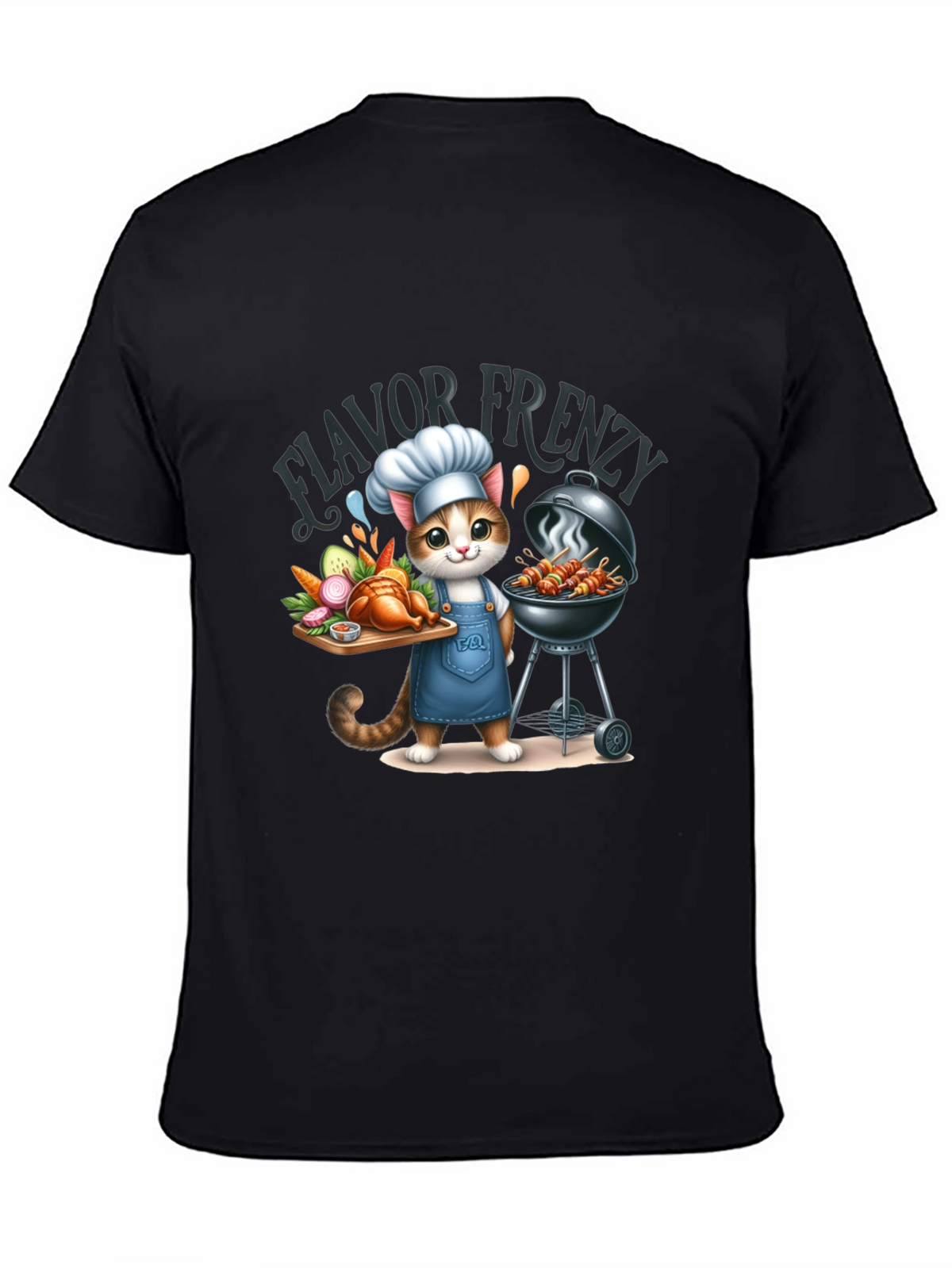 Flavor Frenzy Cat Chef T-Shirt