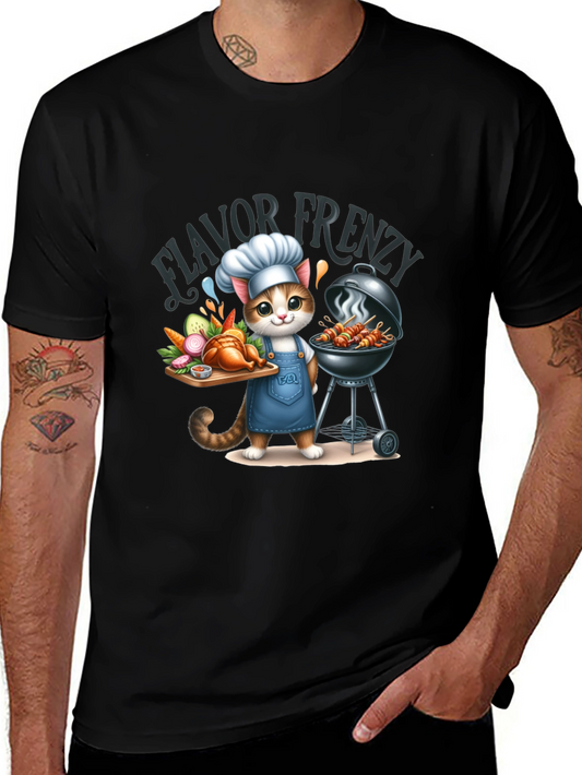 Flavor Frenzy Cat Chef T-Shirt