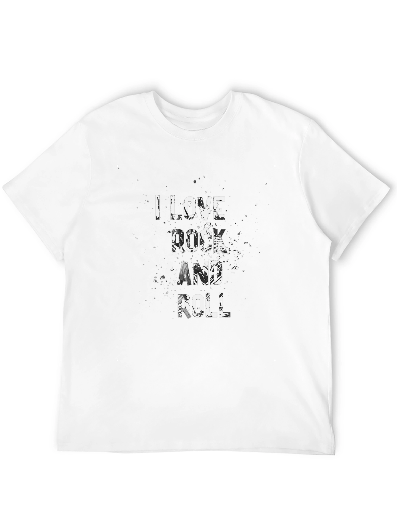 I Love Rock and Roll Black T-Shirt