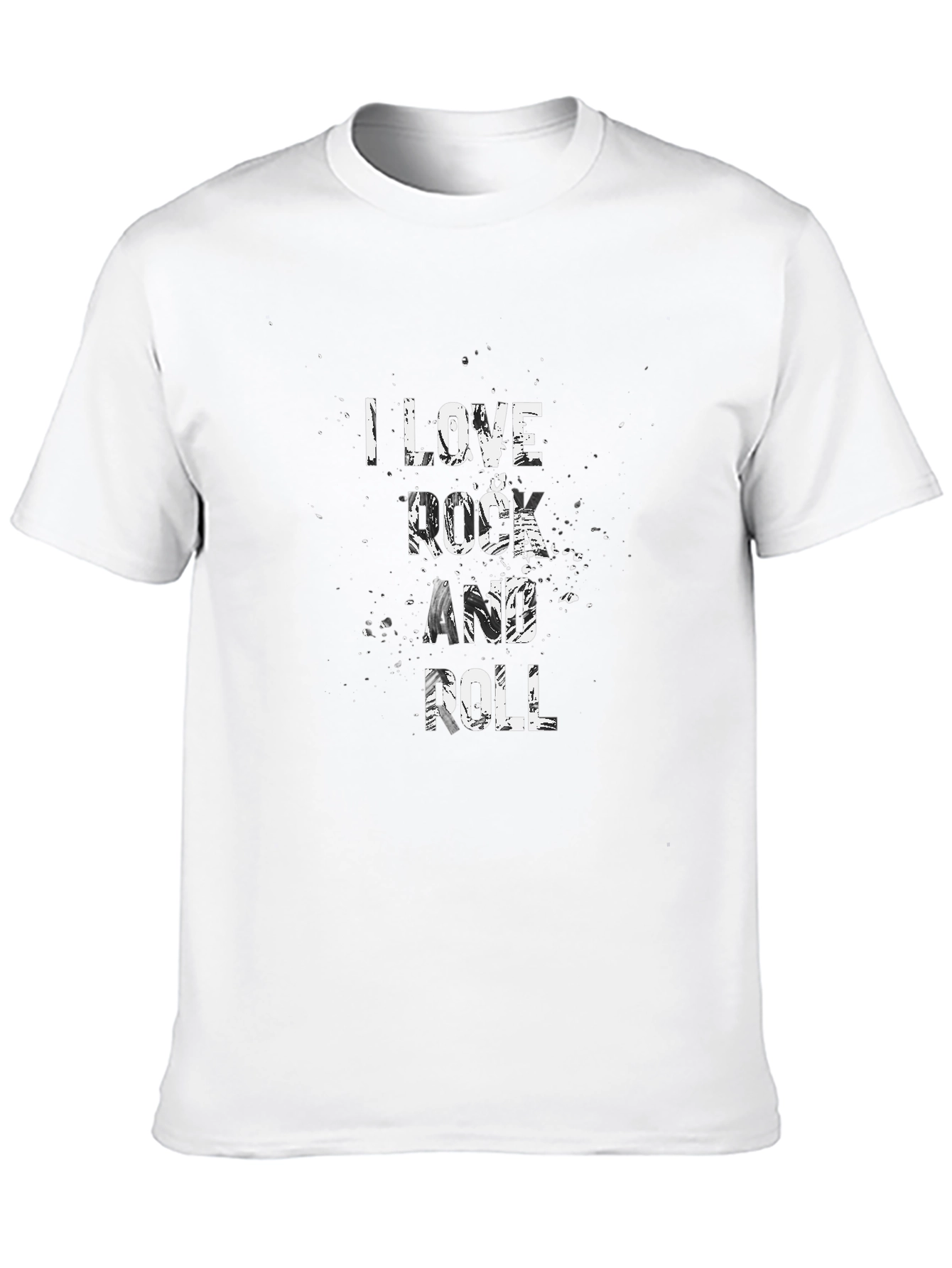 I Love Rock and Roll Black T-Shirt
