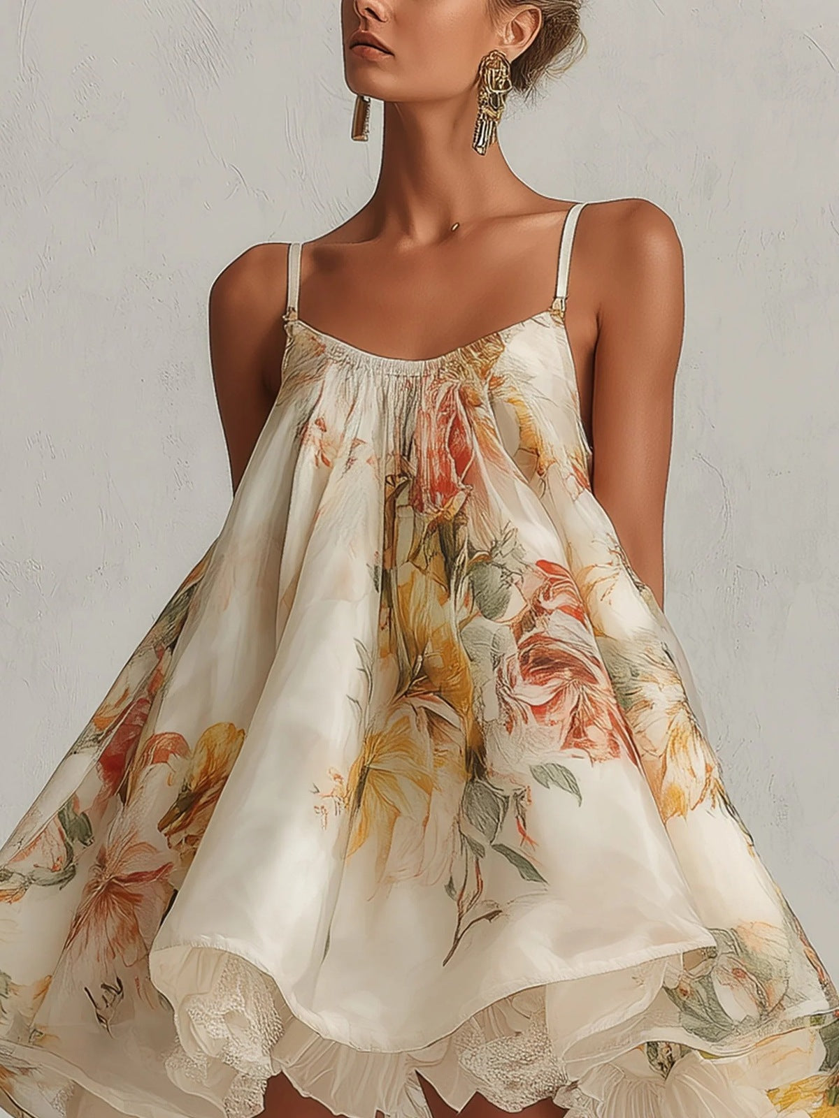 Women's Floral Print Loose Dress