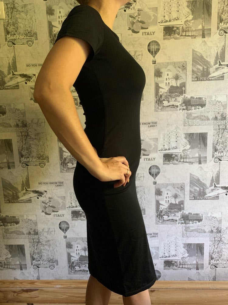 Women's Casual Basic Short Sleeve Midi Dress