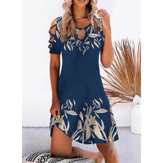 Women's Vintage Cool Shoulder A-Line Casual Dress