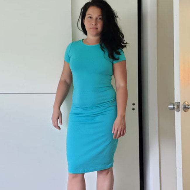 Women's Casual Basic Short Sleeve Midi Dress