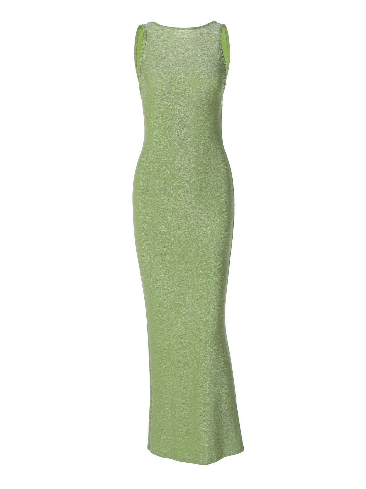 Women's Sexy Solid Color Spaghetti Strap Backless Split Dress