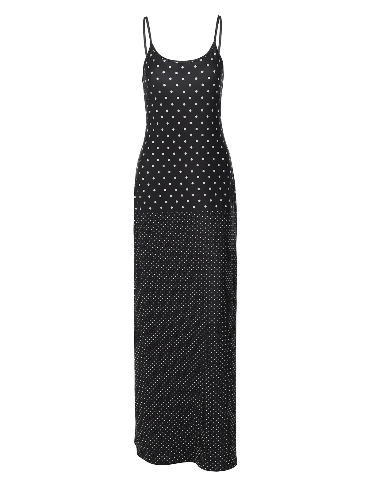 Women's Summer Sexy Polka Dot Print Sling Bodycon Maxi Dress
