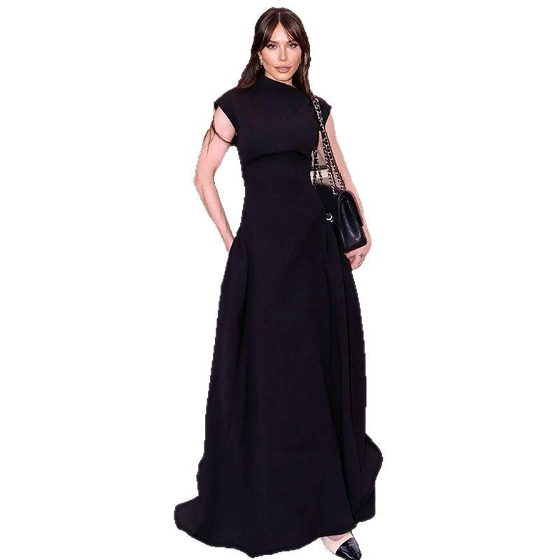 Women's Elegant Sleeveless Maxi Dress, with High