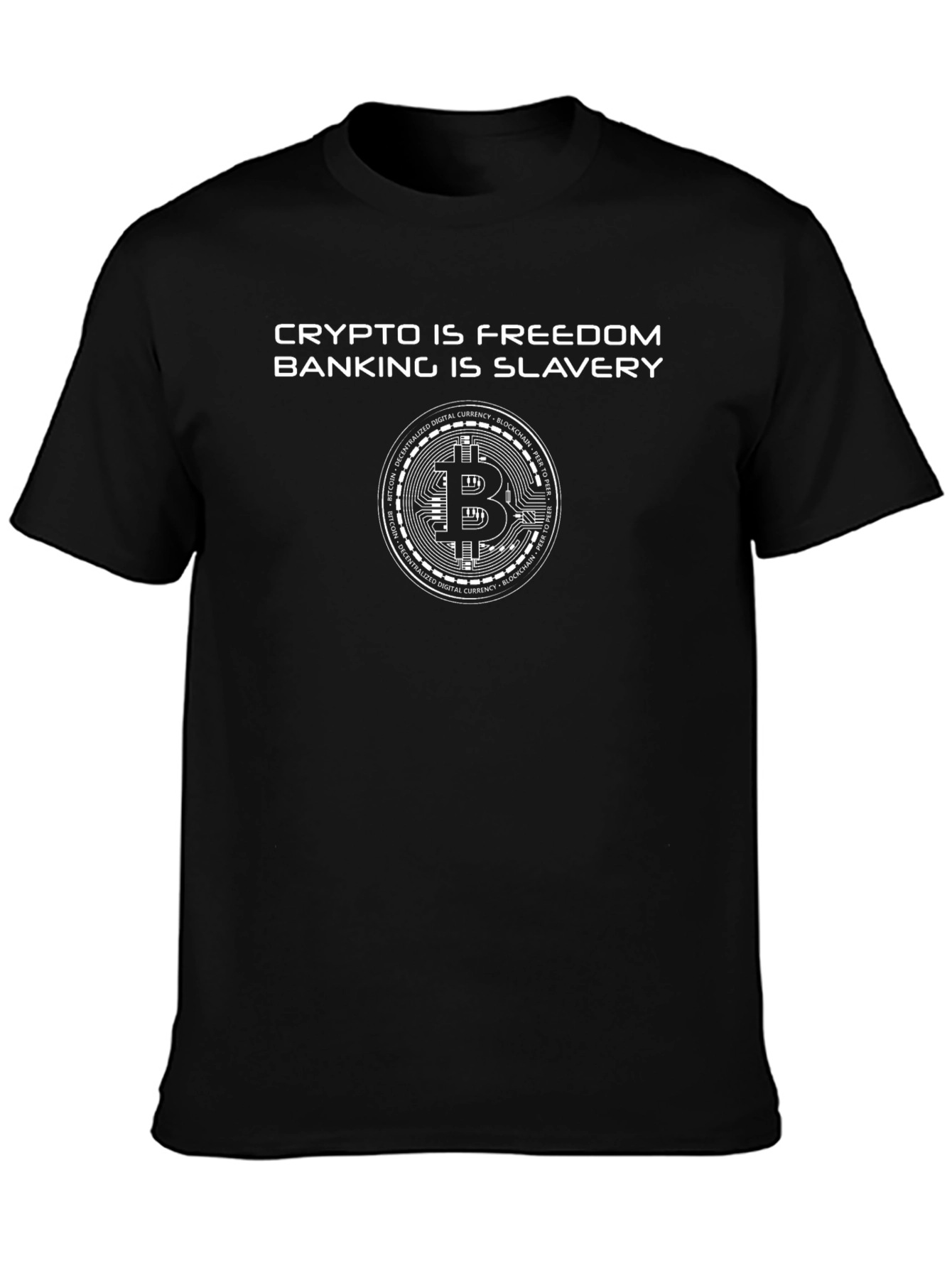 Crypto is Freedom Bitcoin Graphic Tee