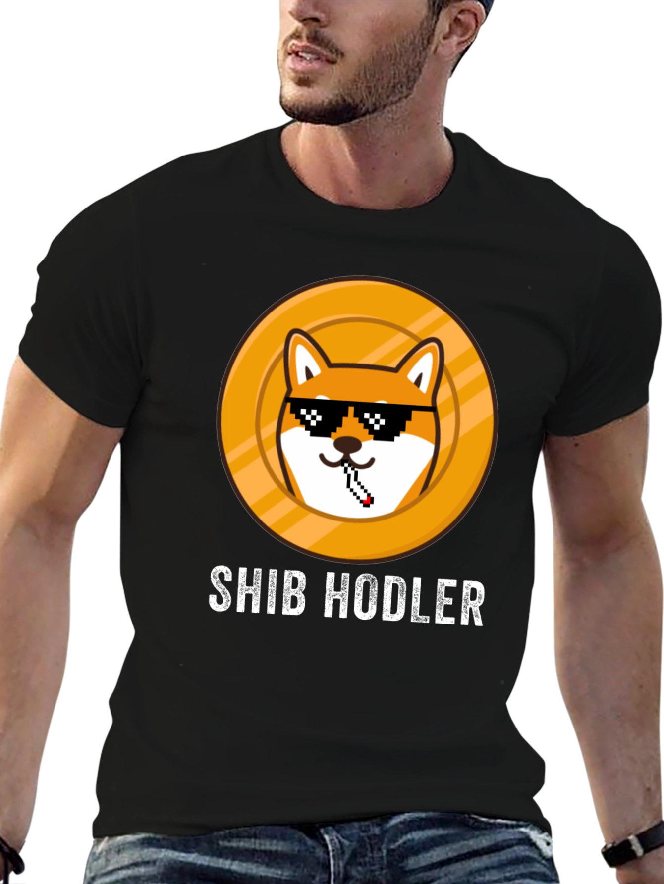 Shib Hodler Graphic T-Shirt - Crypto Meme Tee