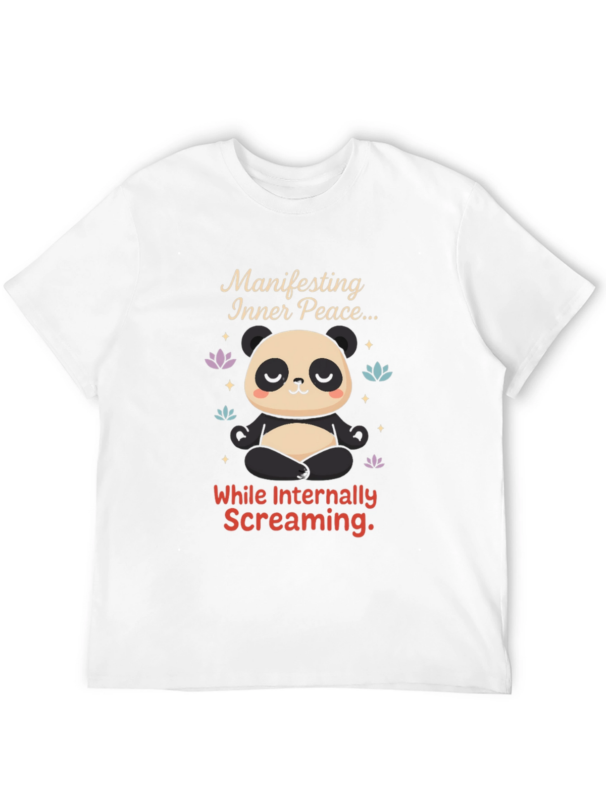 Manifesting Inner Peace Panda T-Shirt