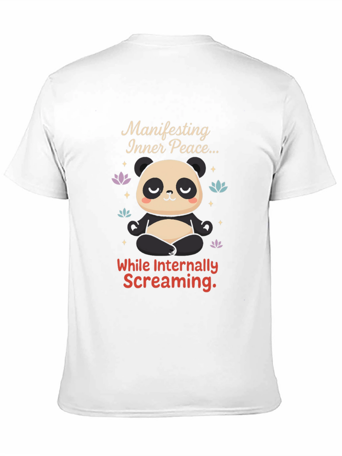 Manifesting Inner Peace Panda T-Shirt