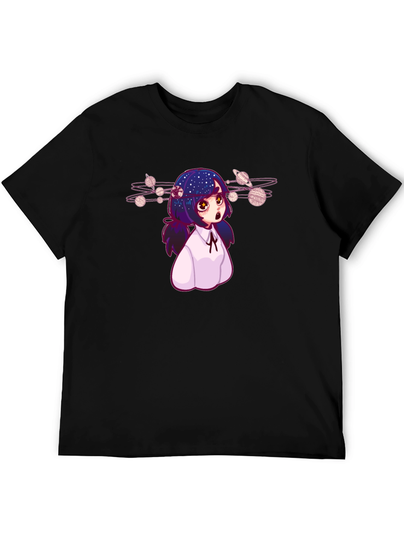 Anime Girl Planetarium T-Shirt - Unique Graphic Tee