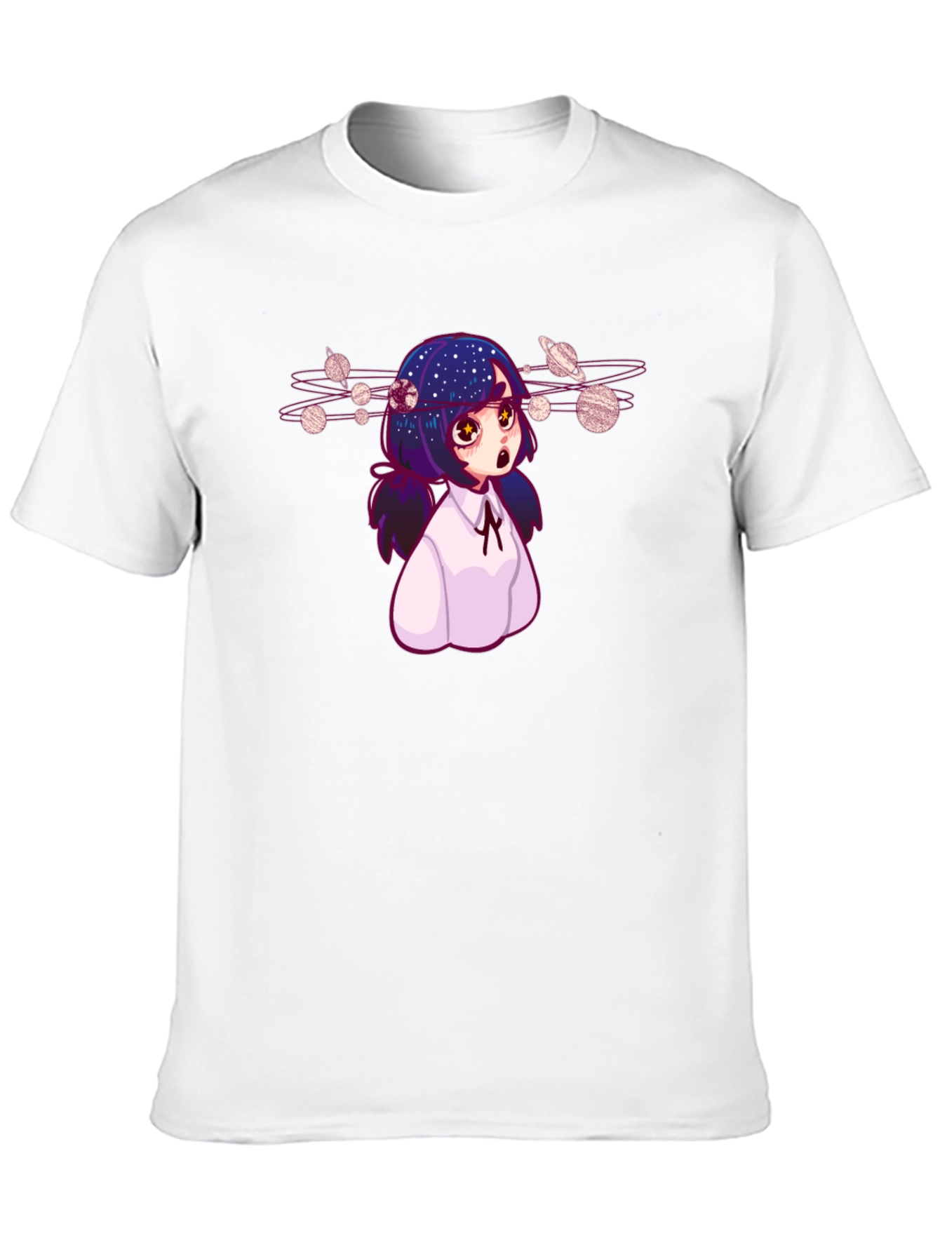 Anime Girl Planetarium T-Shirt - Unique Graphic Tee