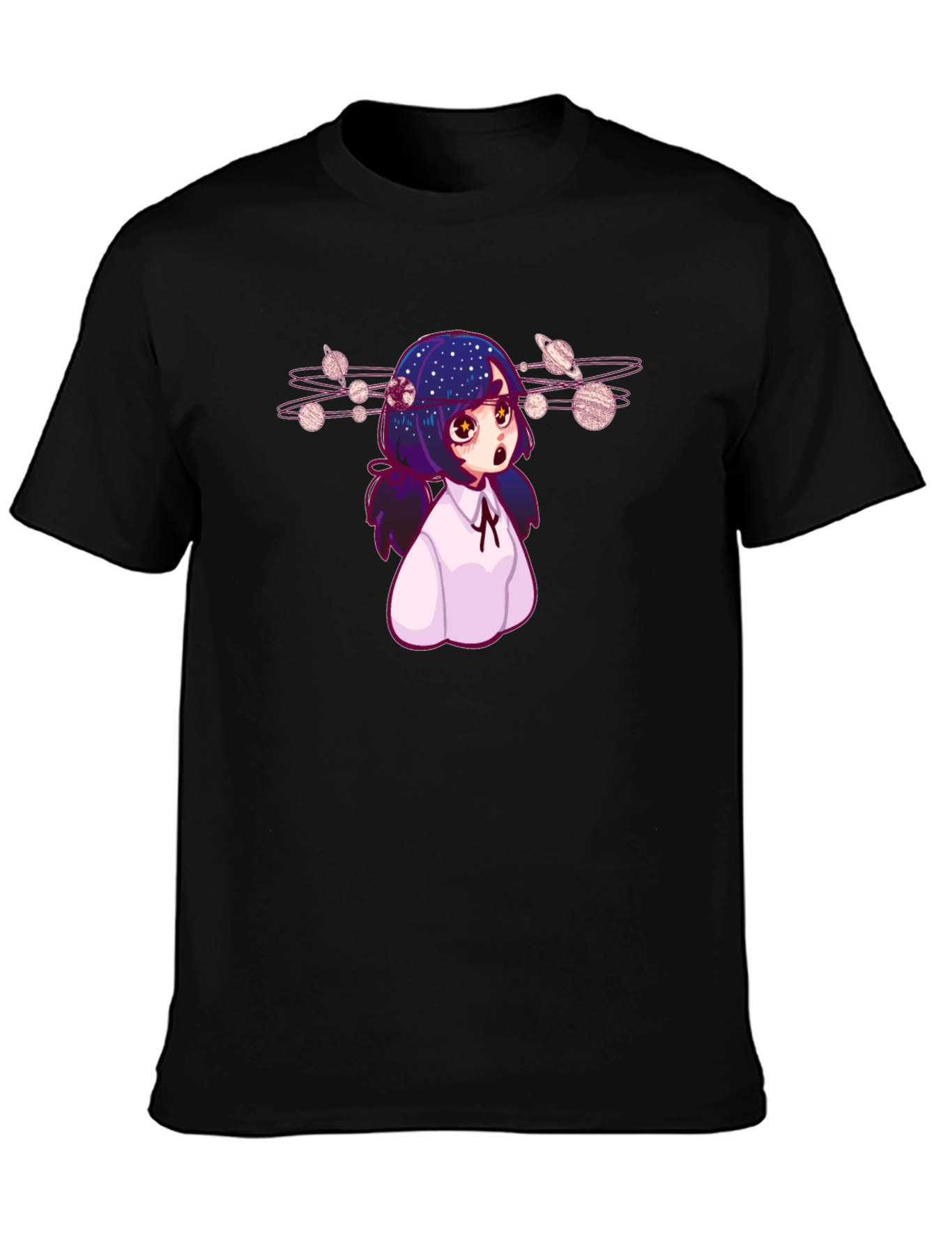 Anime Girl Planetarium T-Shirt - Unique Graphic Tee