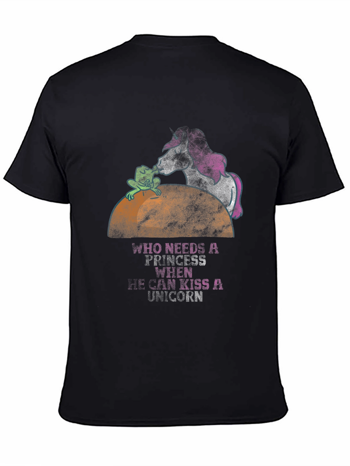 Frog Kissing Unicorn Graphic Tee