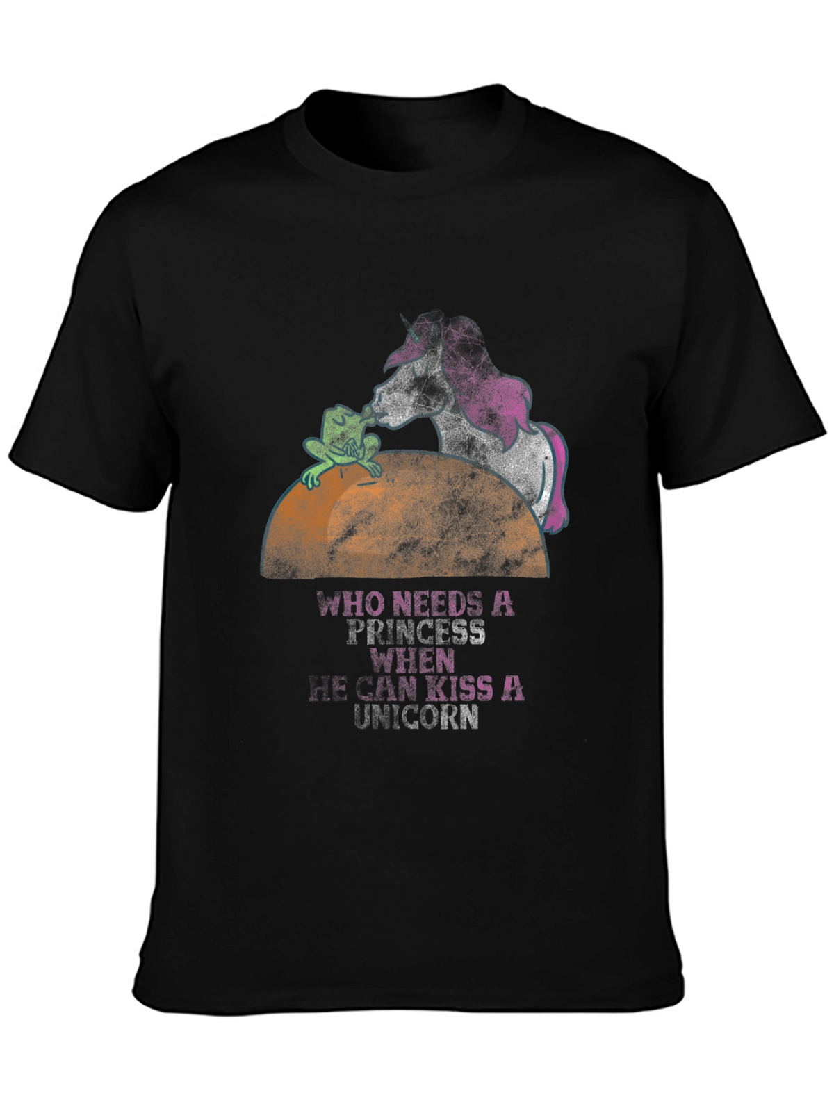 Frog Kissing Unicorn Graphic Tee