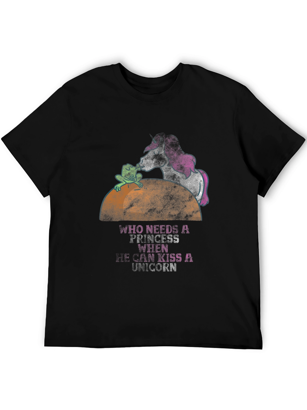 Frog Kissing Unicorn Graphic Tee
