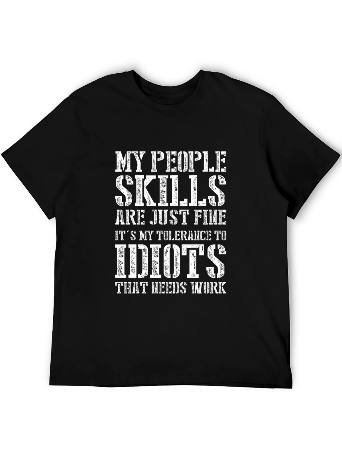 Funny People Skills Graphic T-Shirt