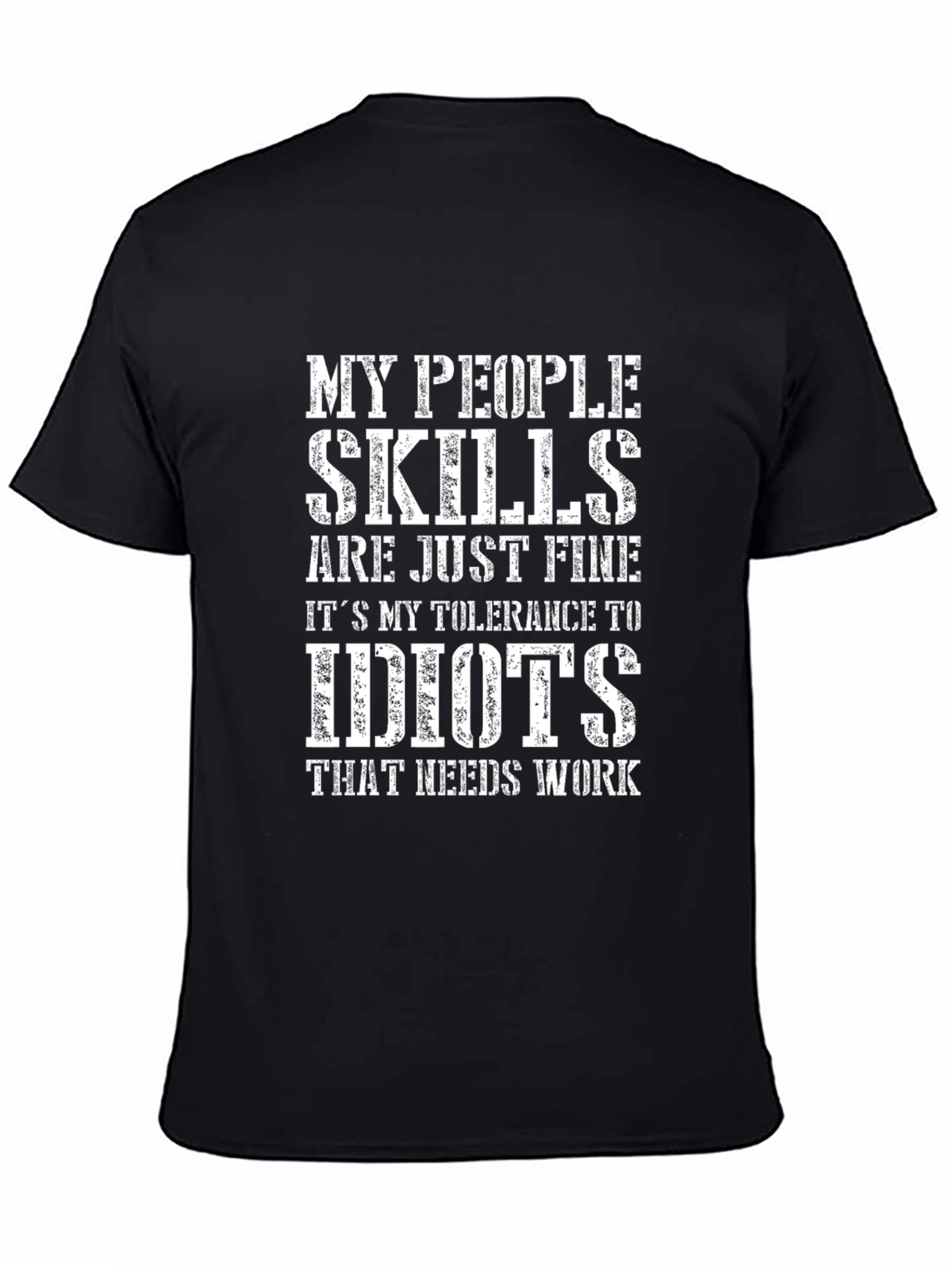 Funny People Skills Graphic T-Shirt