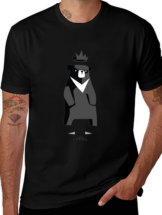 King Bear Graphic Tee - Modern Style