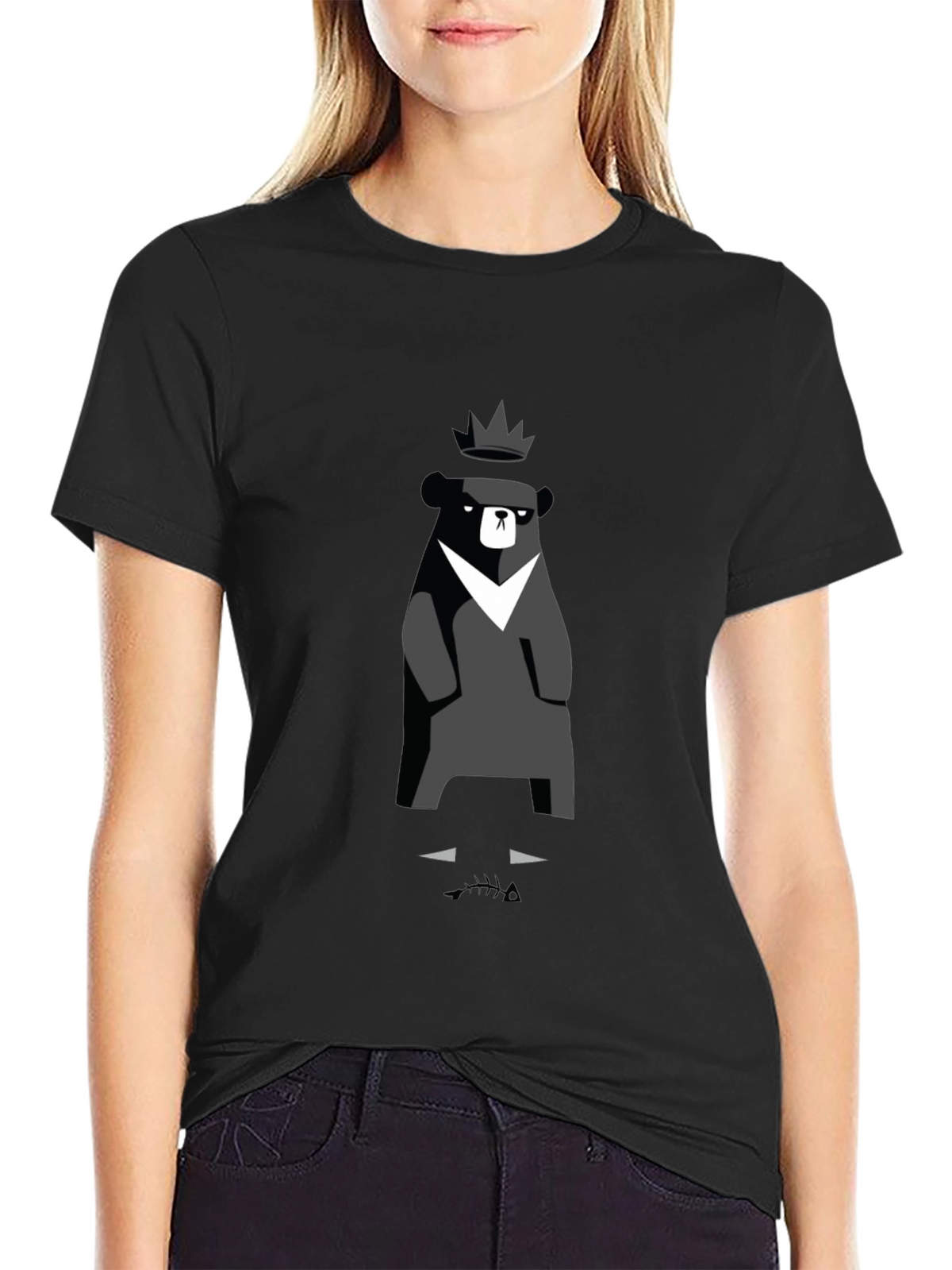King Bear Graphic Tee - Modern Style