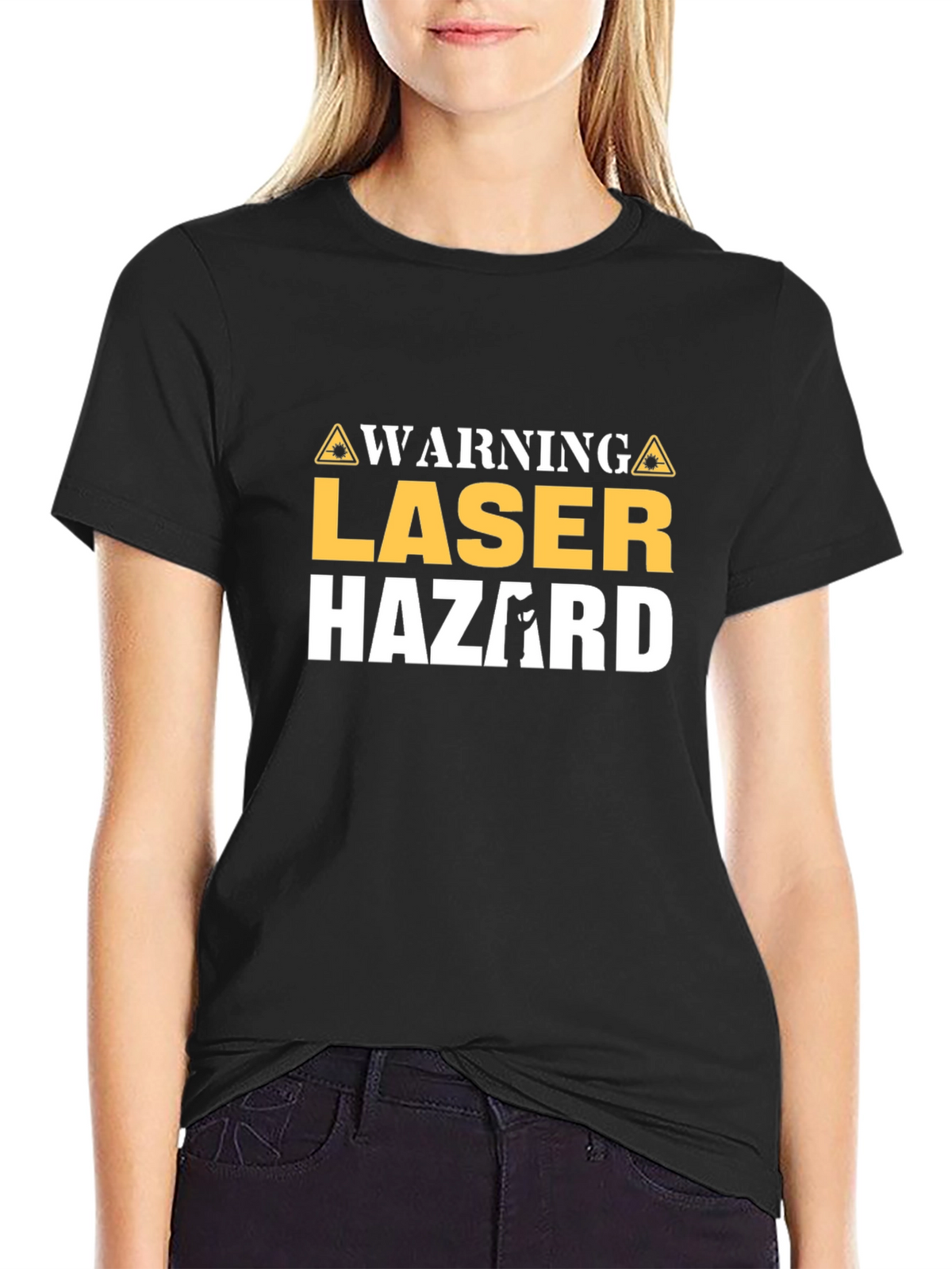 Laser Hazard Warning Graphic T-Shirt