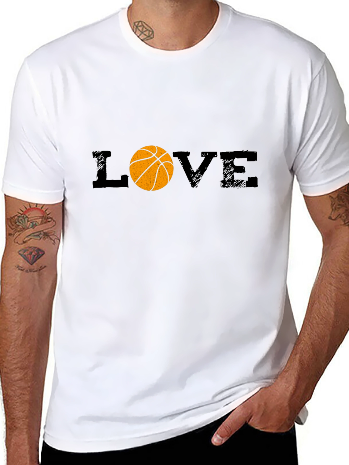 Basketball LOVE Graphic T-Shirt