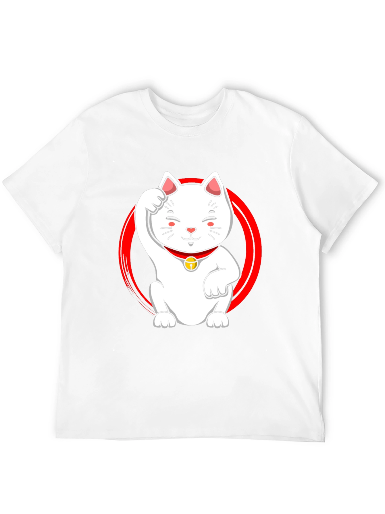 Lucky Cat Graphic Tee - Black