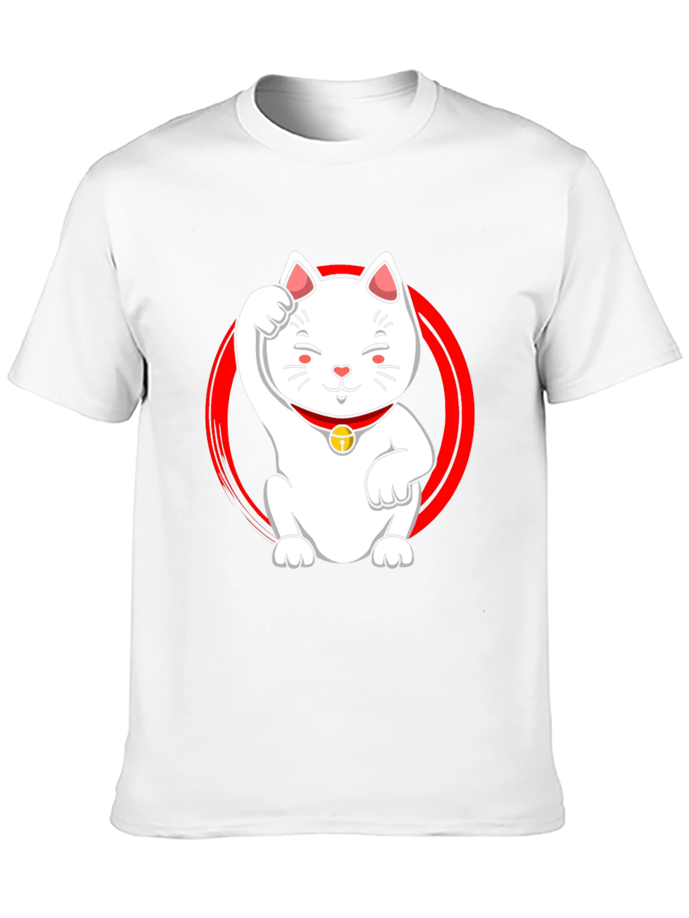 Lucky Cat Graphic Tee - Black