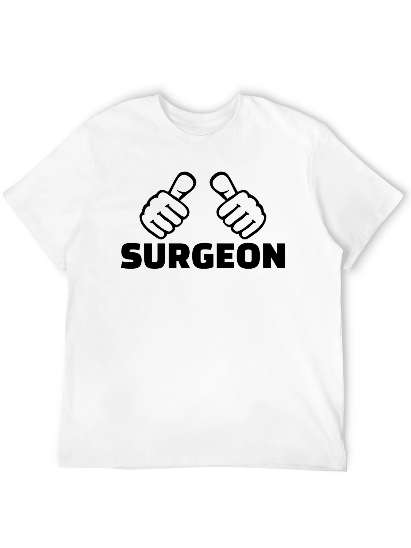 Surgeon Thumbs Up Graphic Black T-Shirt