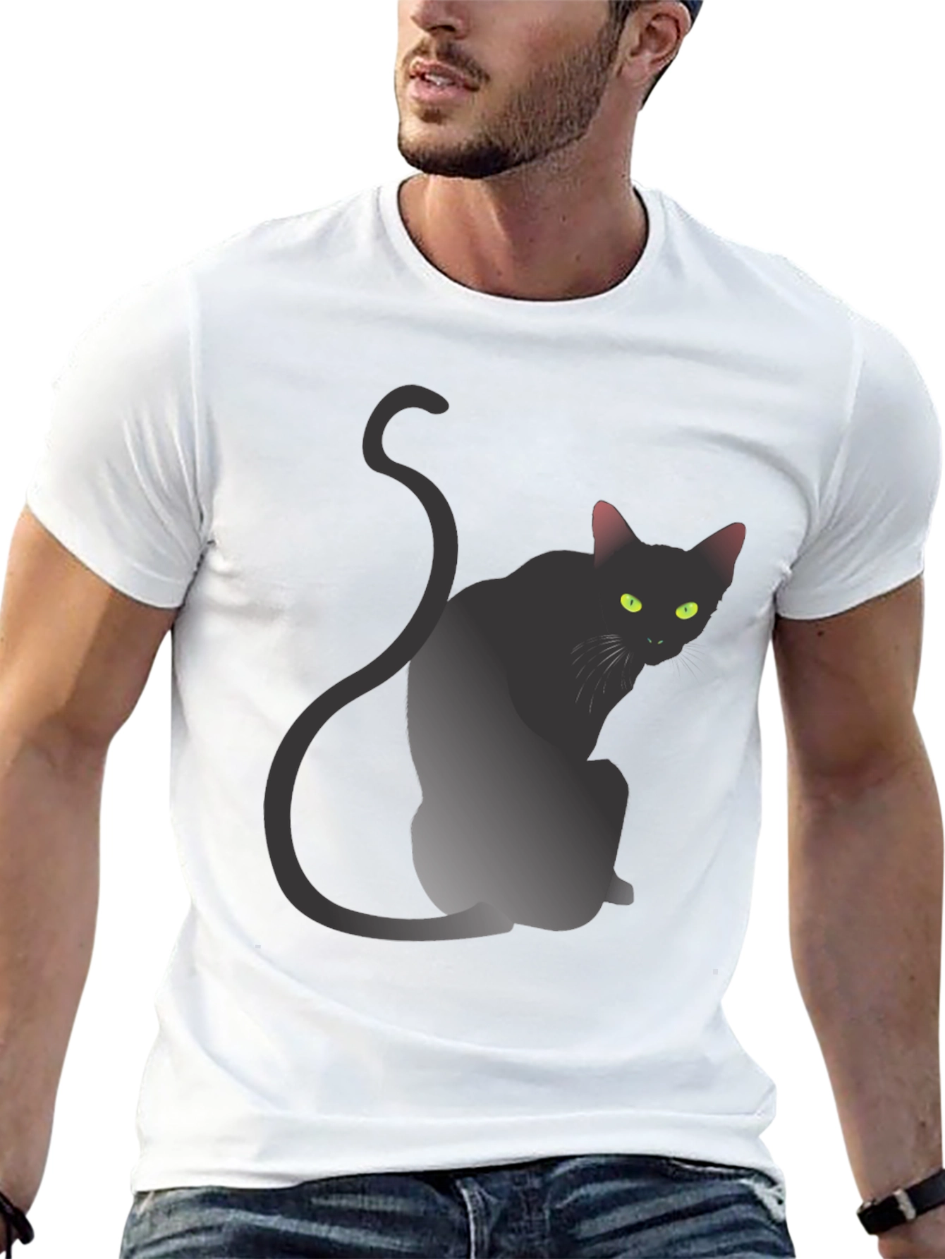 Black Cat Graphic T-Shirt