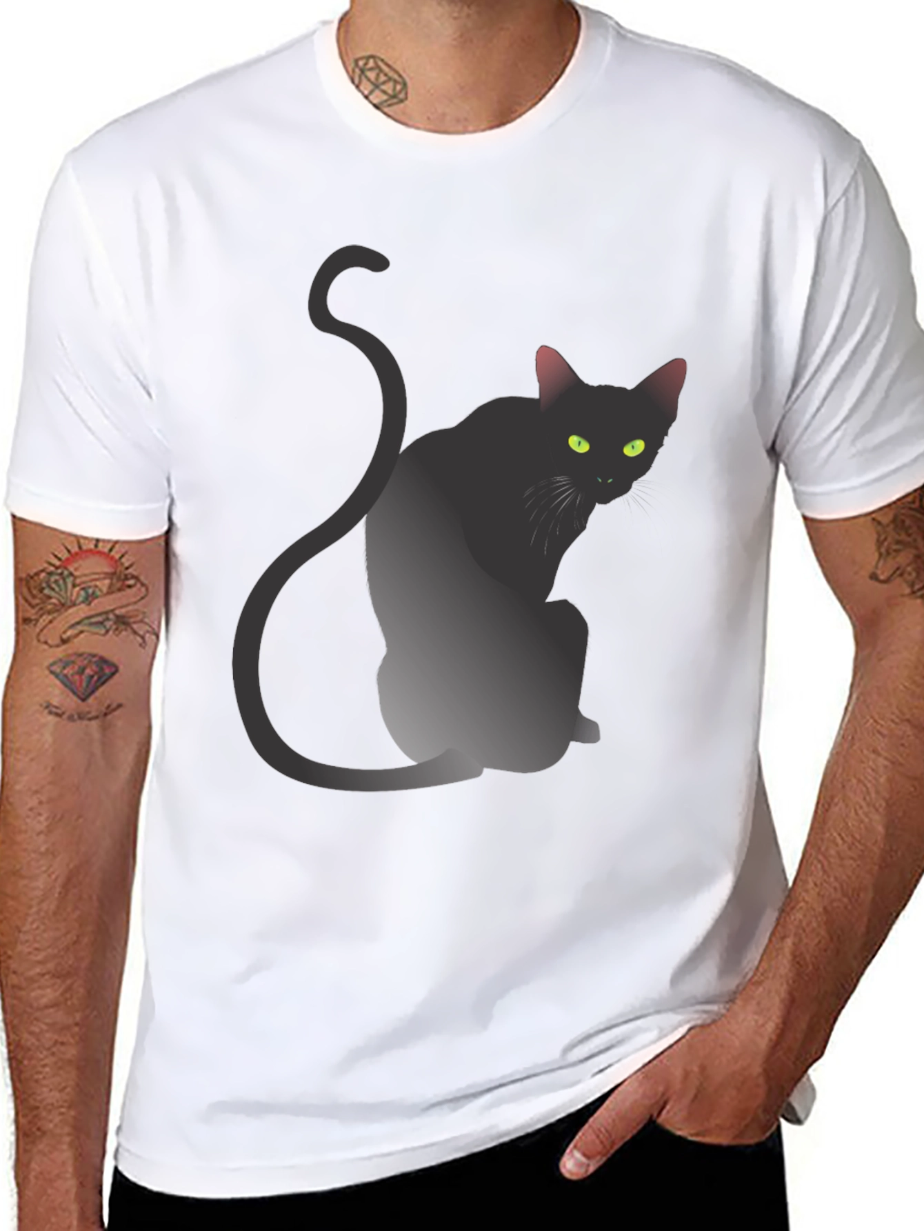Black Cat Graphic T-Shirt