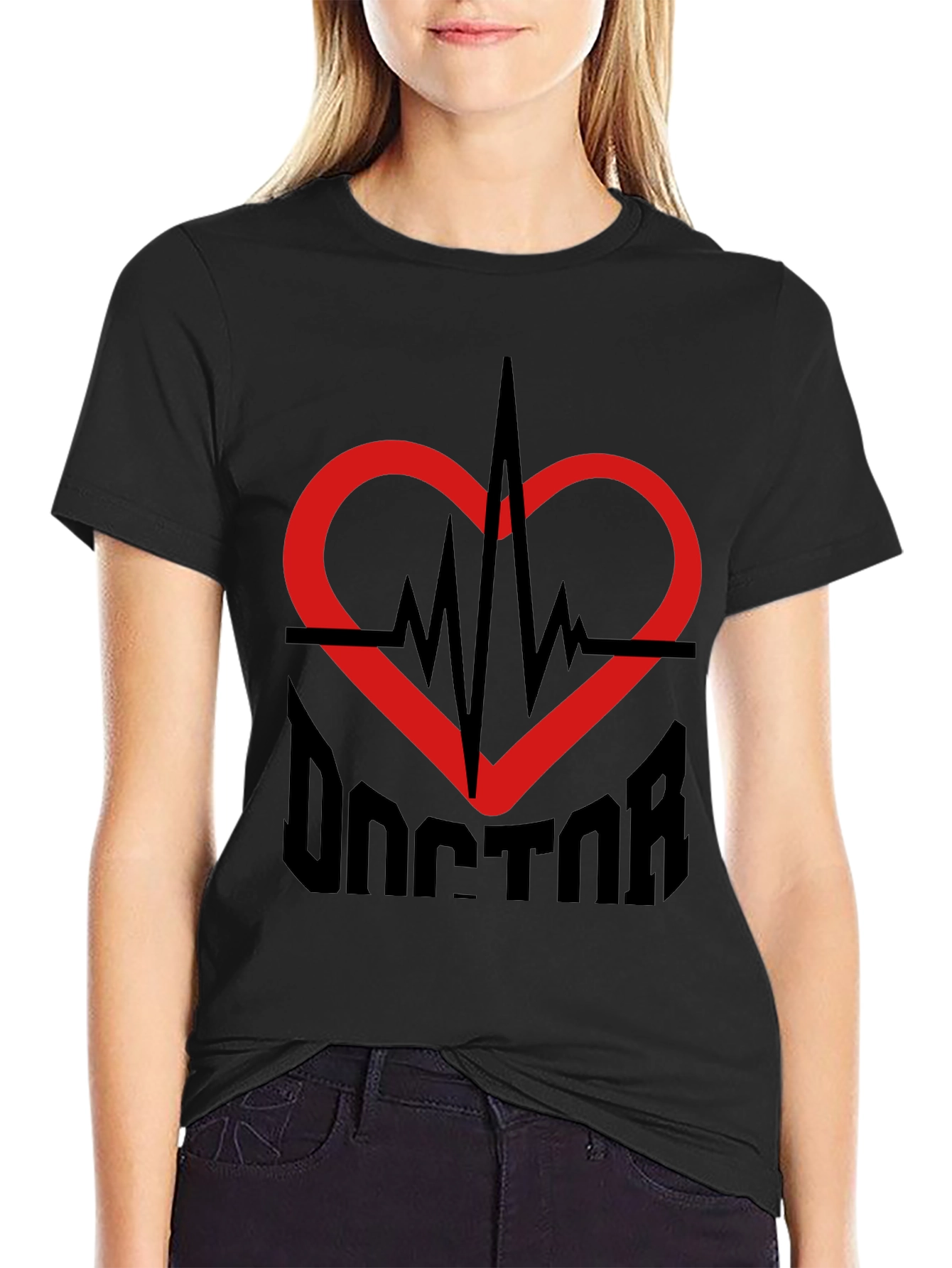 Doctor Heartbeat Graphic Tee - Medical Professional T-Shirt