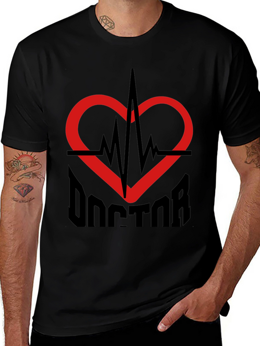 Doctor Heartbeat Graphic Tee - Medical Professional T-Shirt