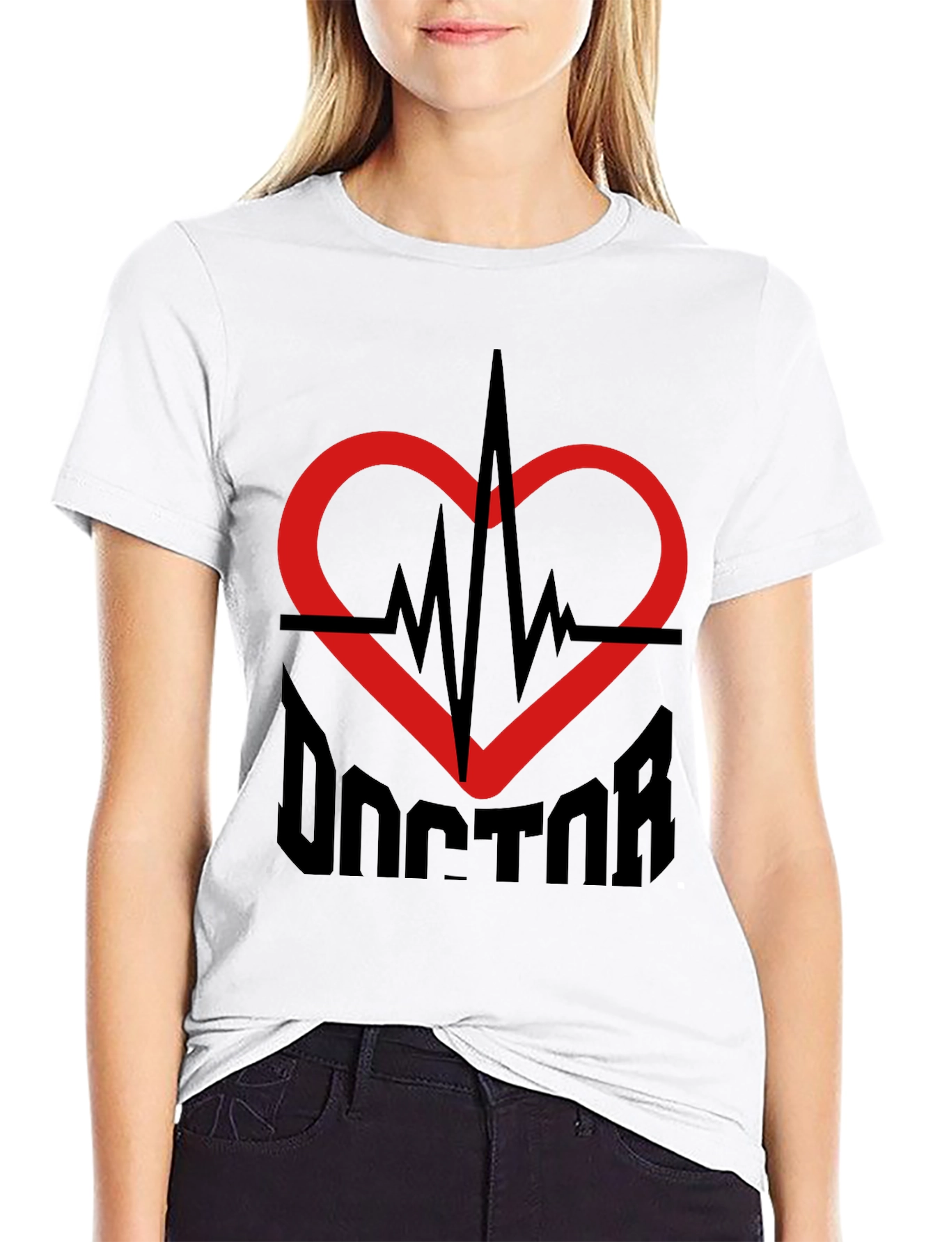 Doctor Heartbeat Graphic Tee - Medical Professional T-Shirt