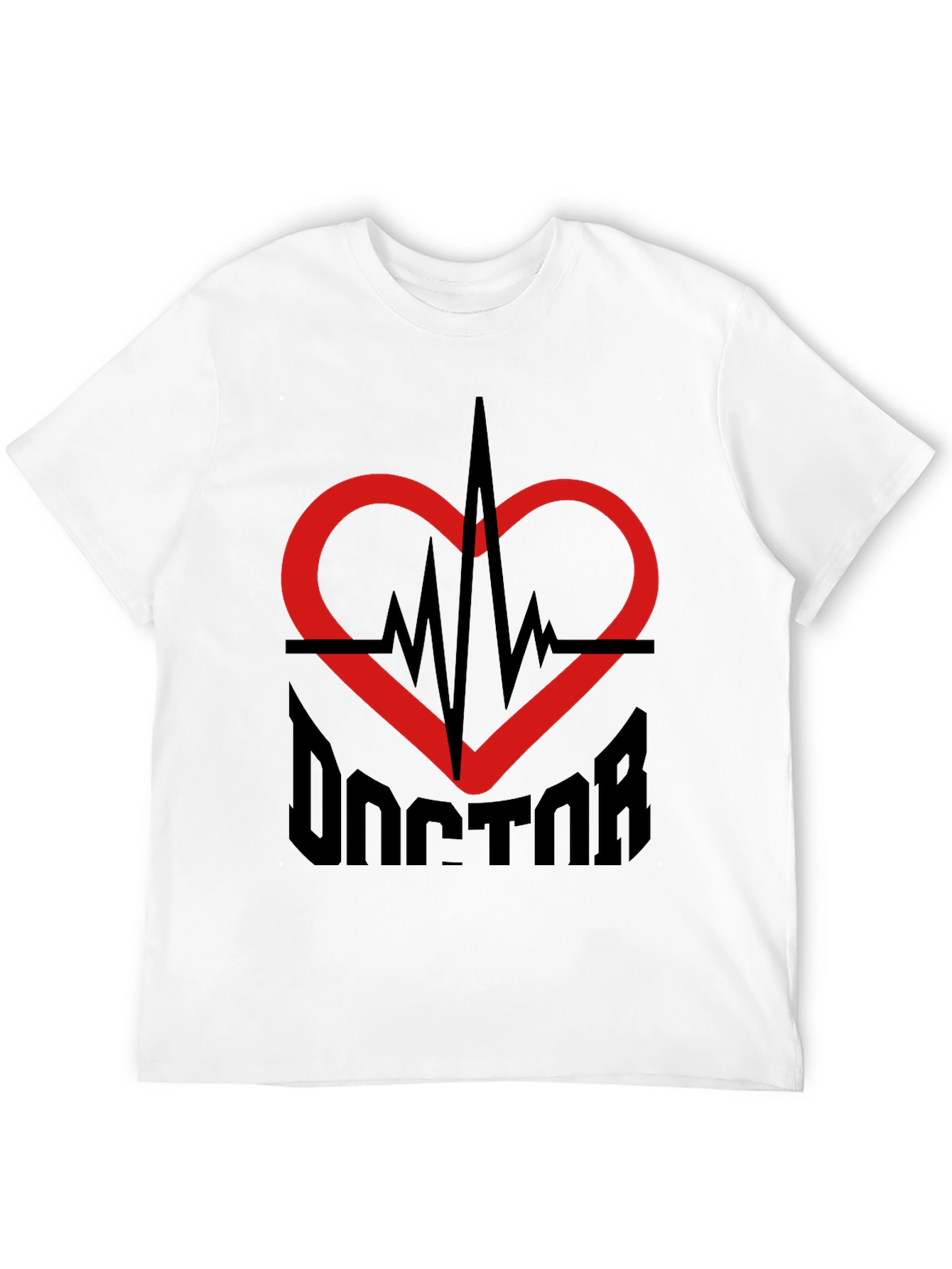 Doctor Heartbeat Graphic Tee - Medical Professional T-Shirt