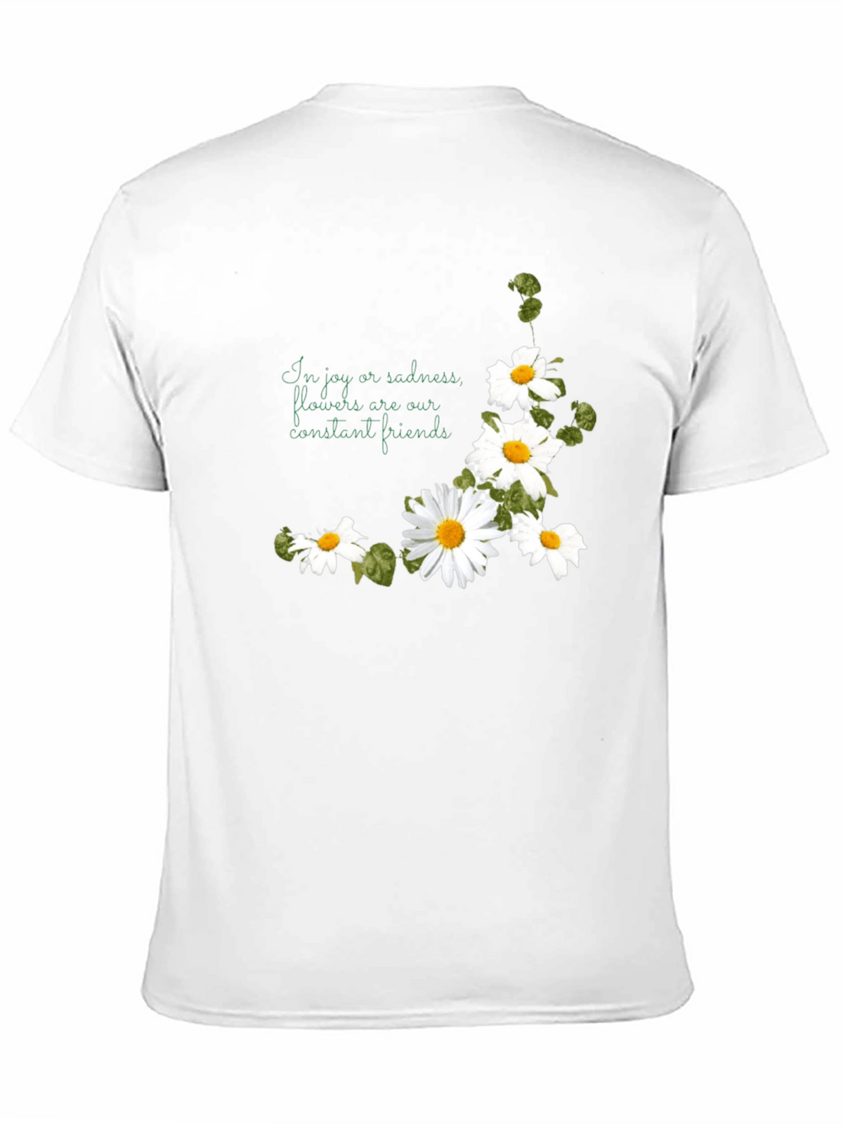 Floral Daisy T-Shirt - Joy and Sadness Friend