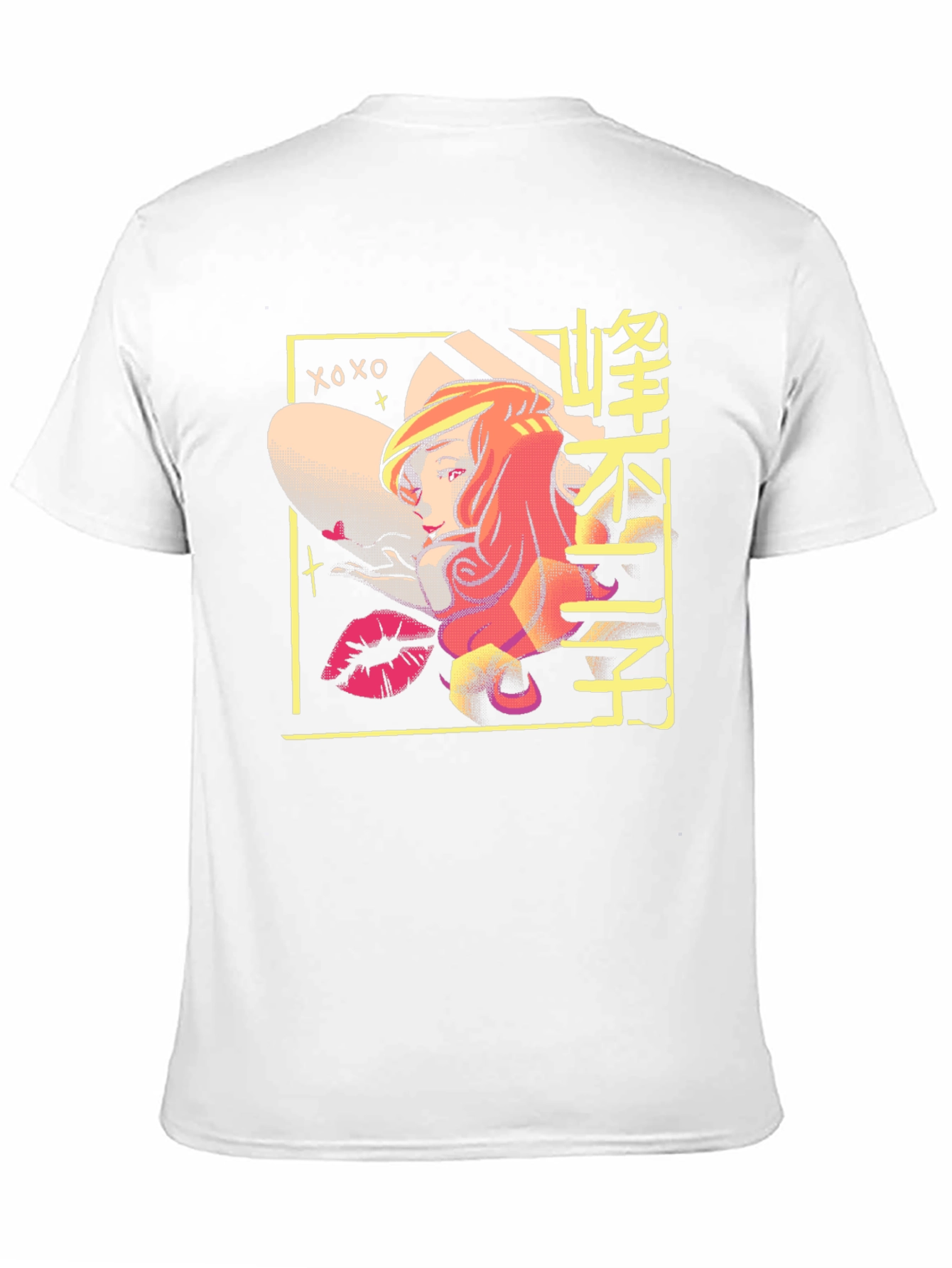 Retro Anime T-Shirt - Black Cotton Graphic Tee