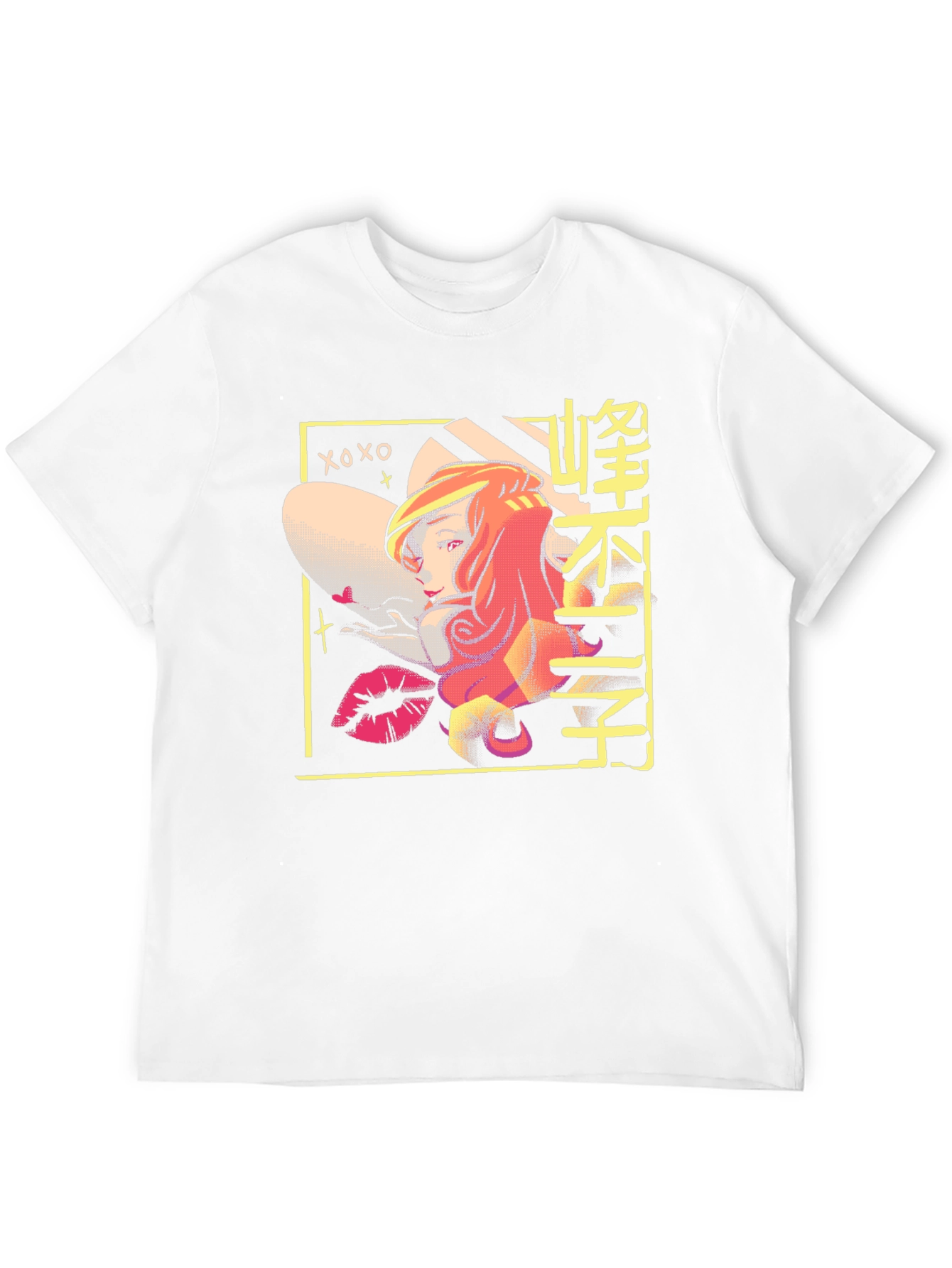 Retro Anime T-Shirt - Black Cotton Graphic Tee