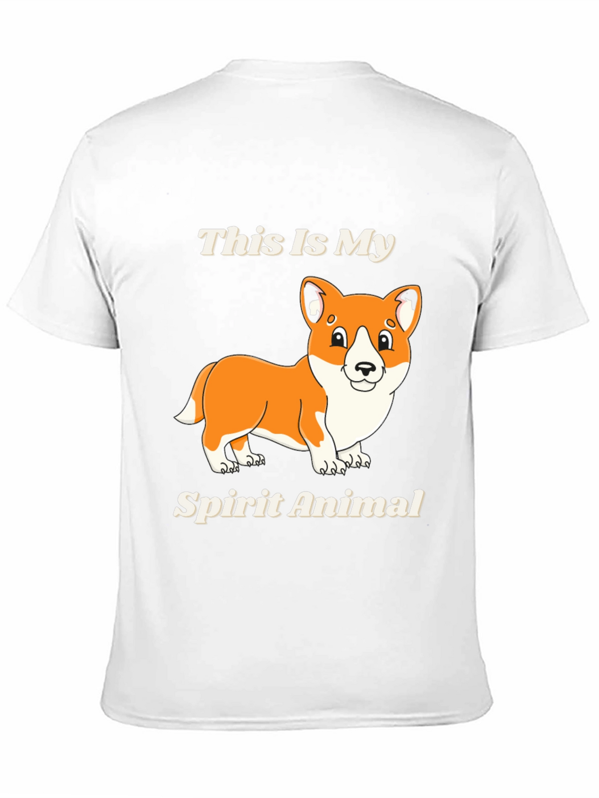 Corgi Spirit Animal Black T-Shirt