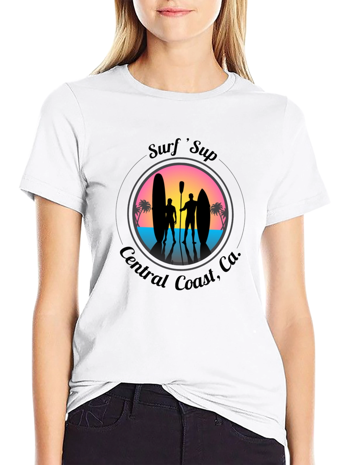Surfs Up Graphic Tee - Central Coast CA