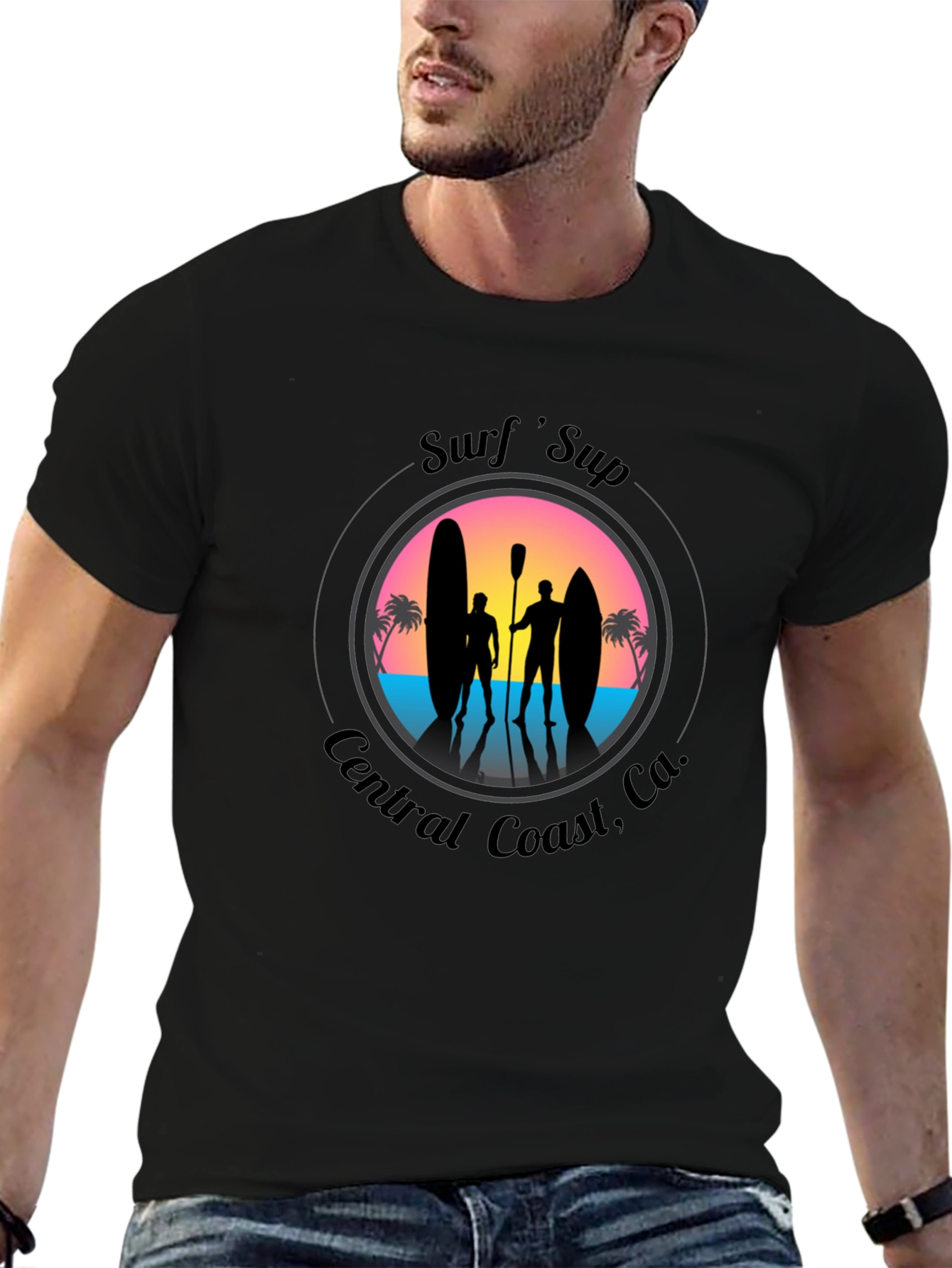 Surfs Up Graphic Tee - Central Coast CA