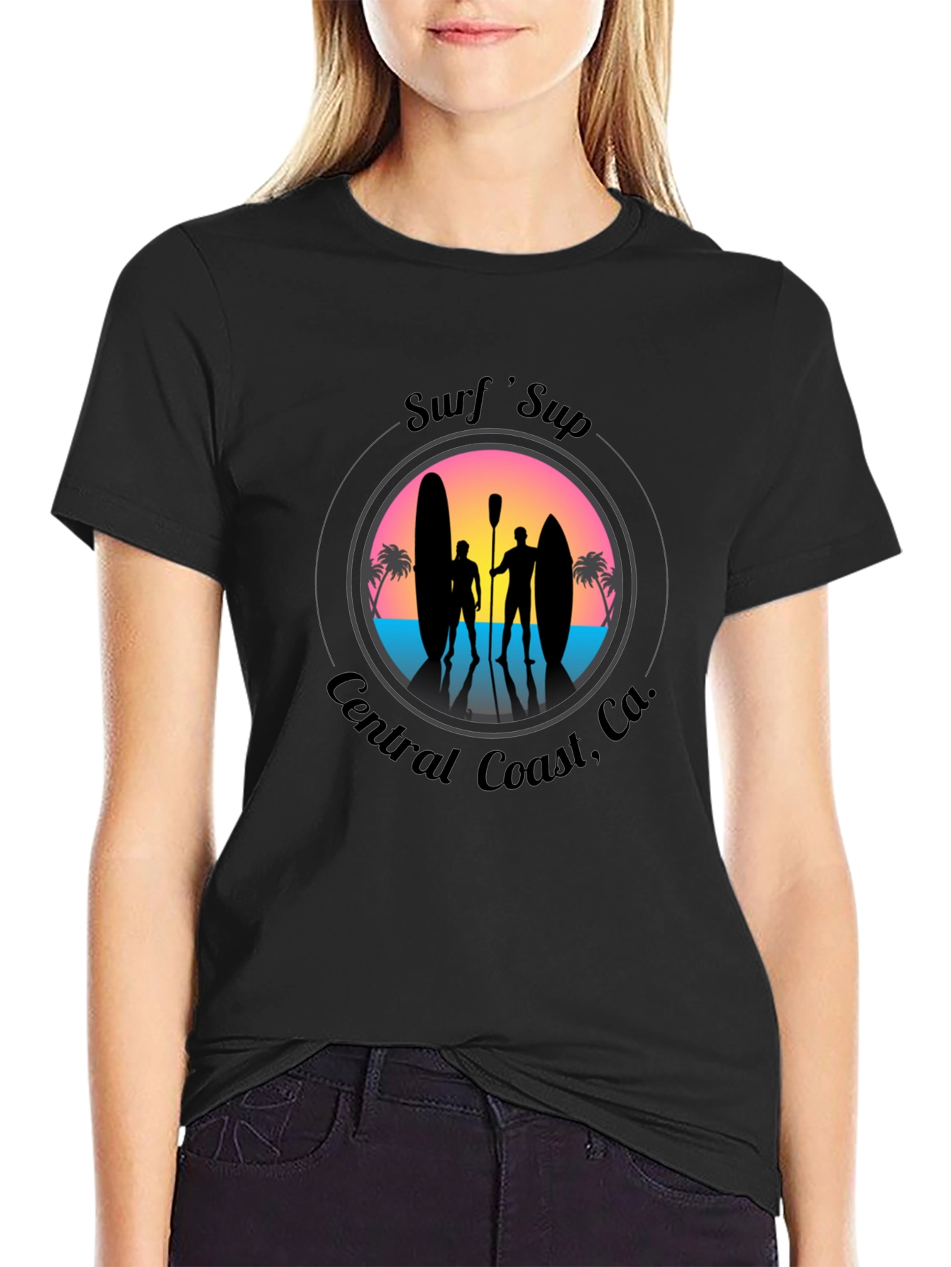 Surfs Up Graphic Tee - Central Coast CA