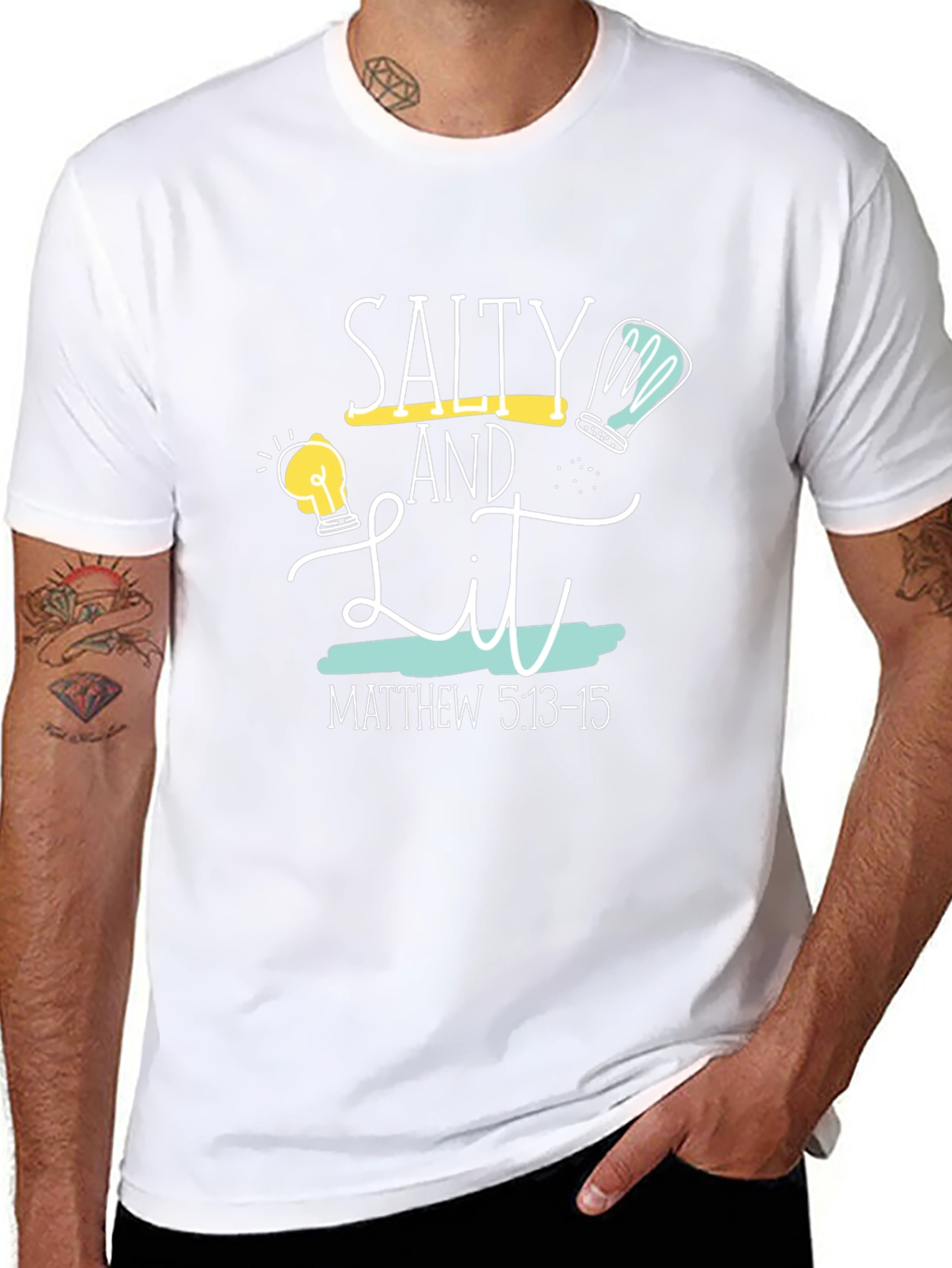 Salty and Lit Christian T-Shirt