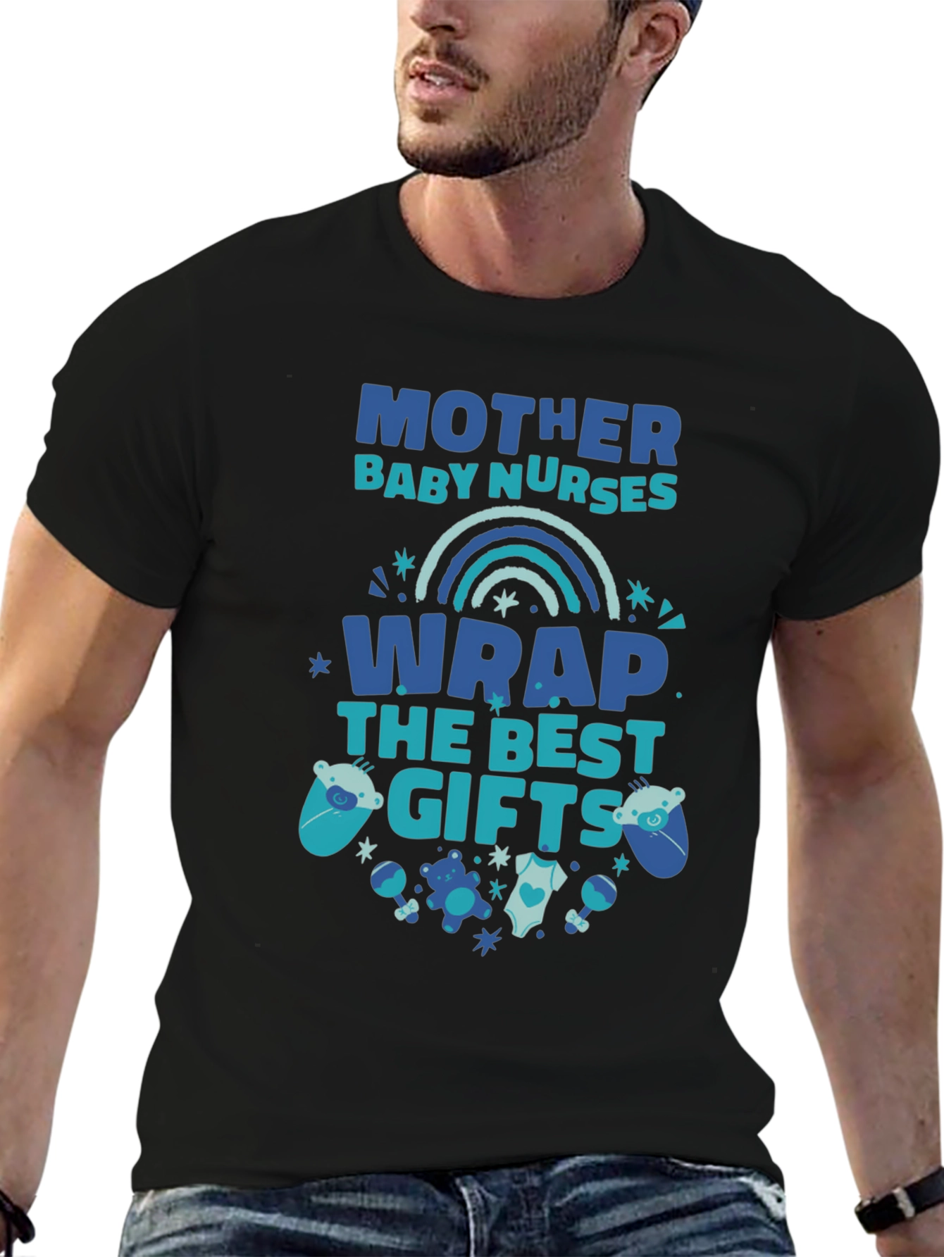 Mother Baby Nurses Wrap Gifts T-Shirt