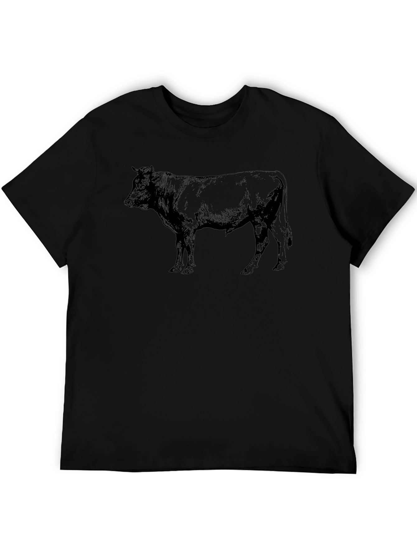 Black Bull Graphic Tee - Mens Casual Fashion