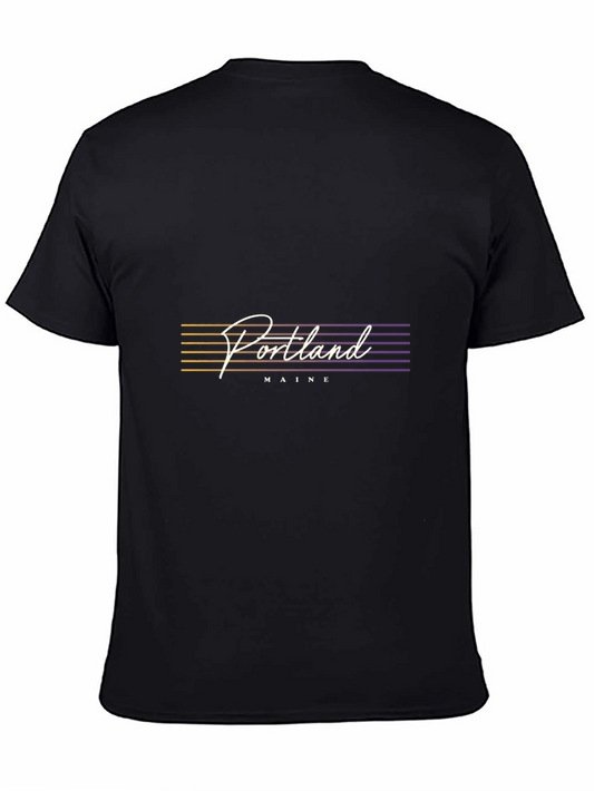 Portland Maine Graphic Tee - Retro Style