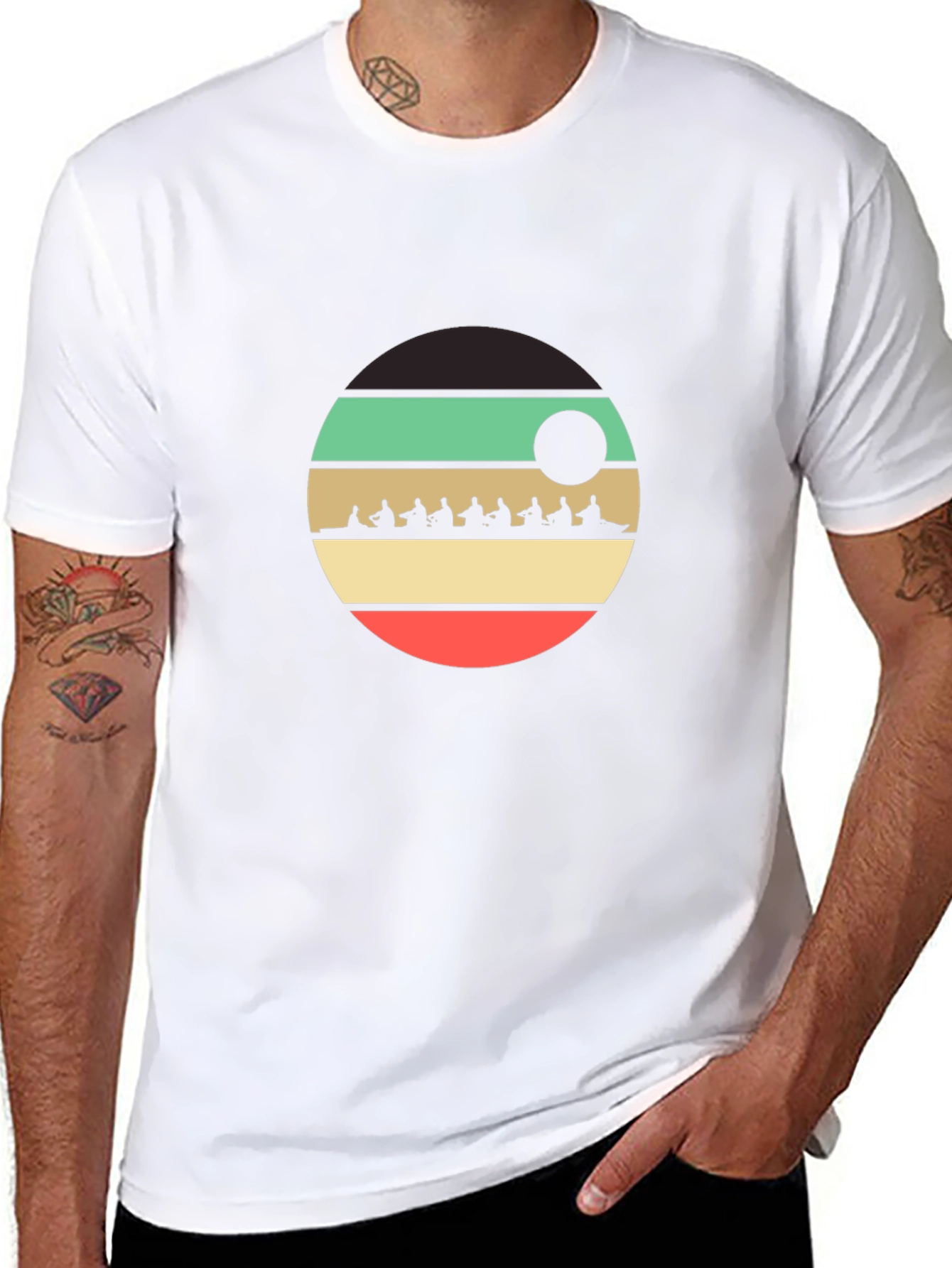 Rowing Team Retro Style T-Shirt